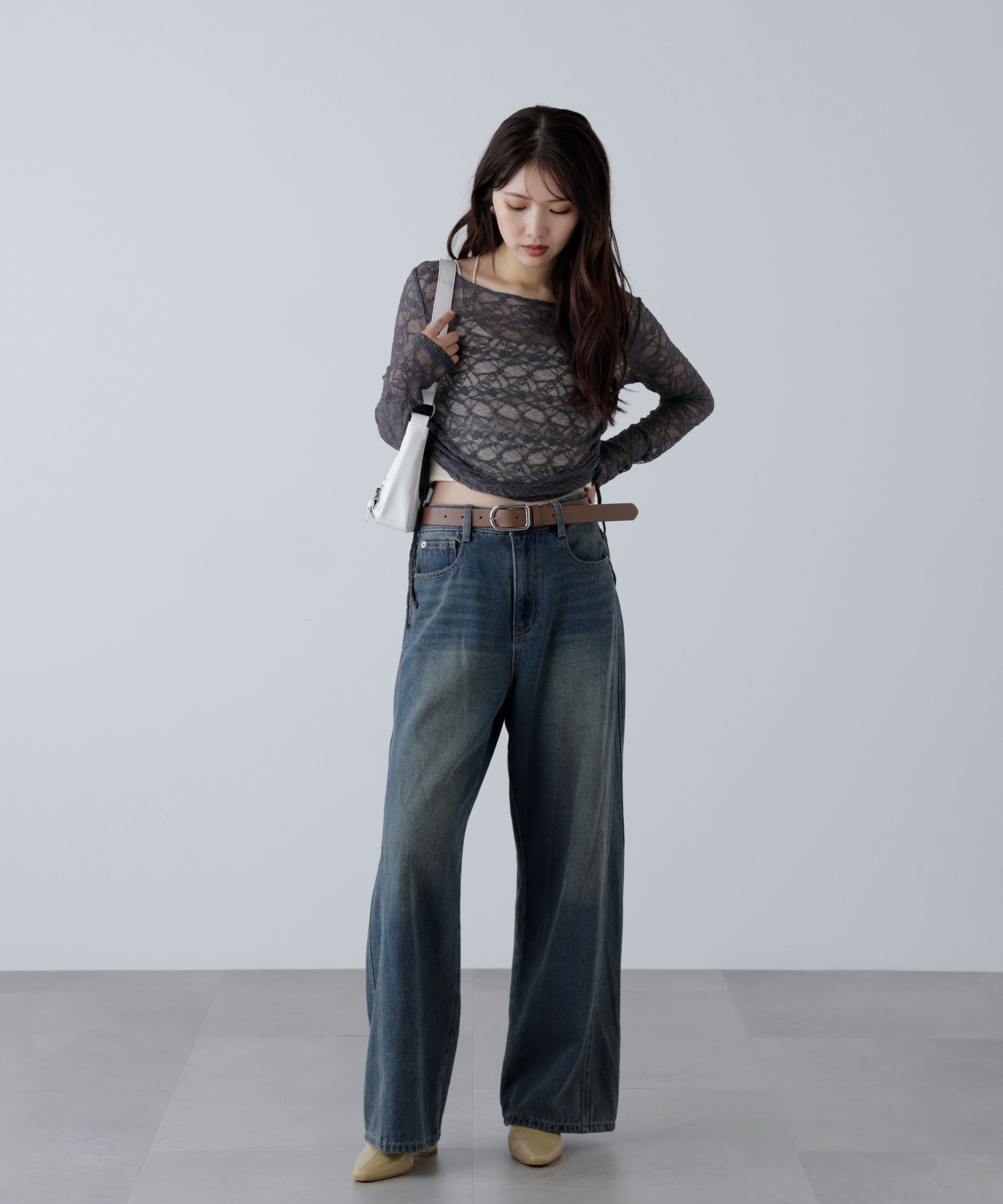  「サイドドロストレースカットソー」|Tシャツ・カットソー|