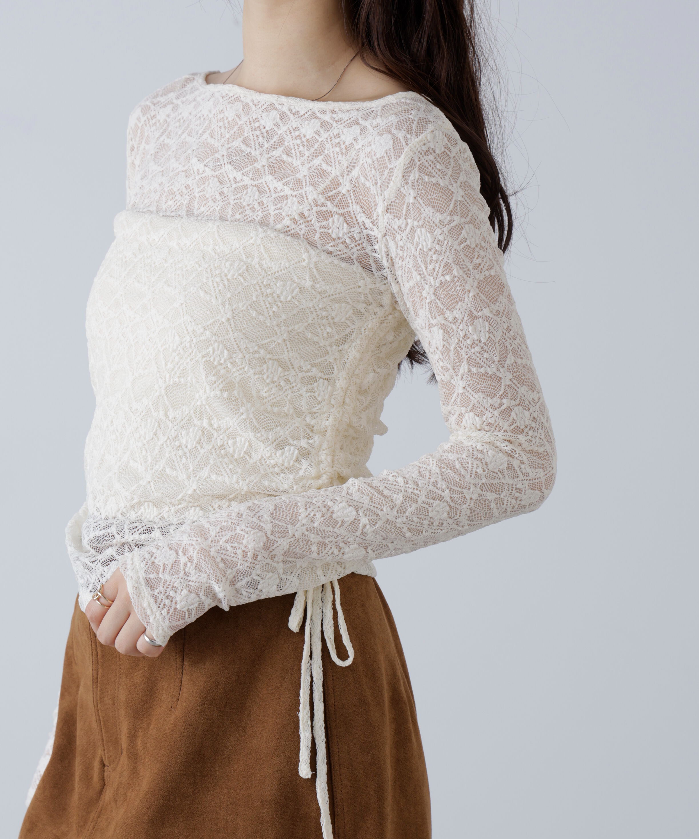  「サイドドロストレースカットソー」|Tシャツ・カットソー|