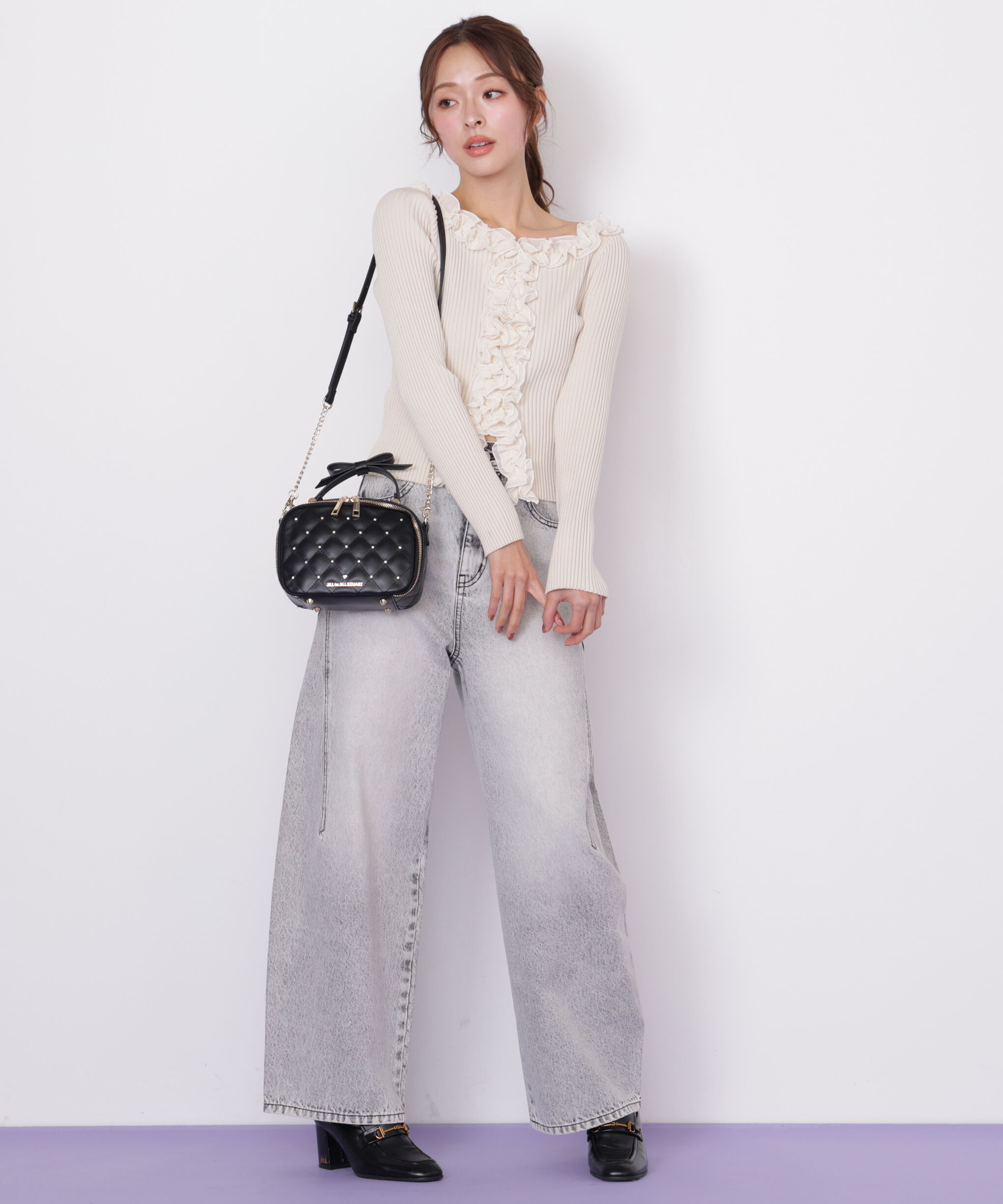  「フリルトリムニット」|ニット・セーター|