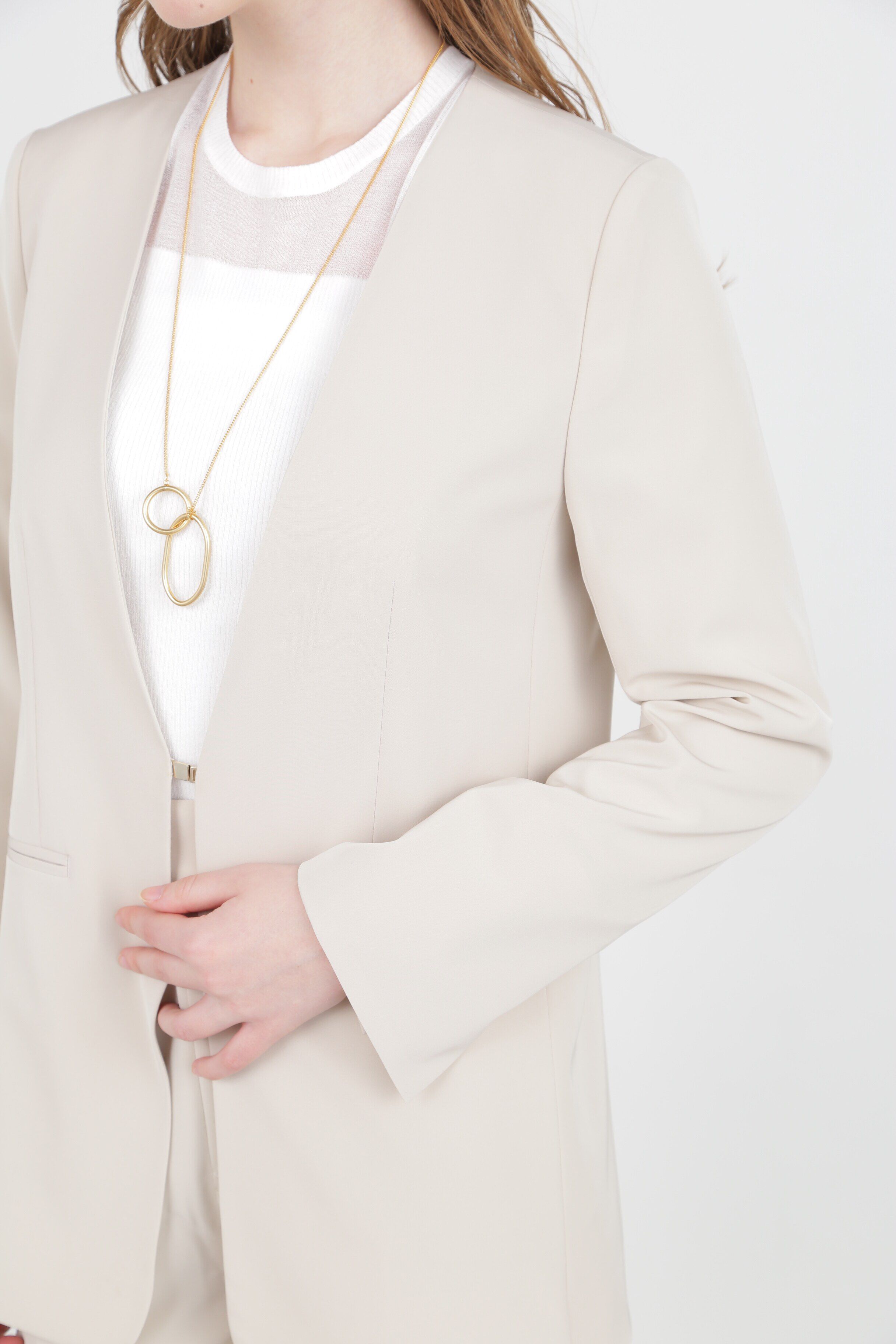  「◆ノーカラーフロントホックジャケット」|その他|