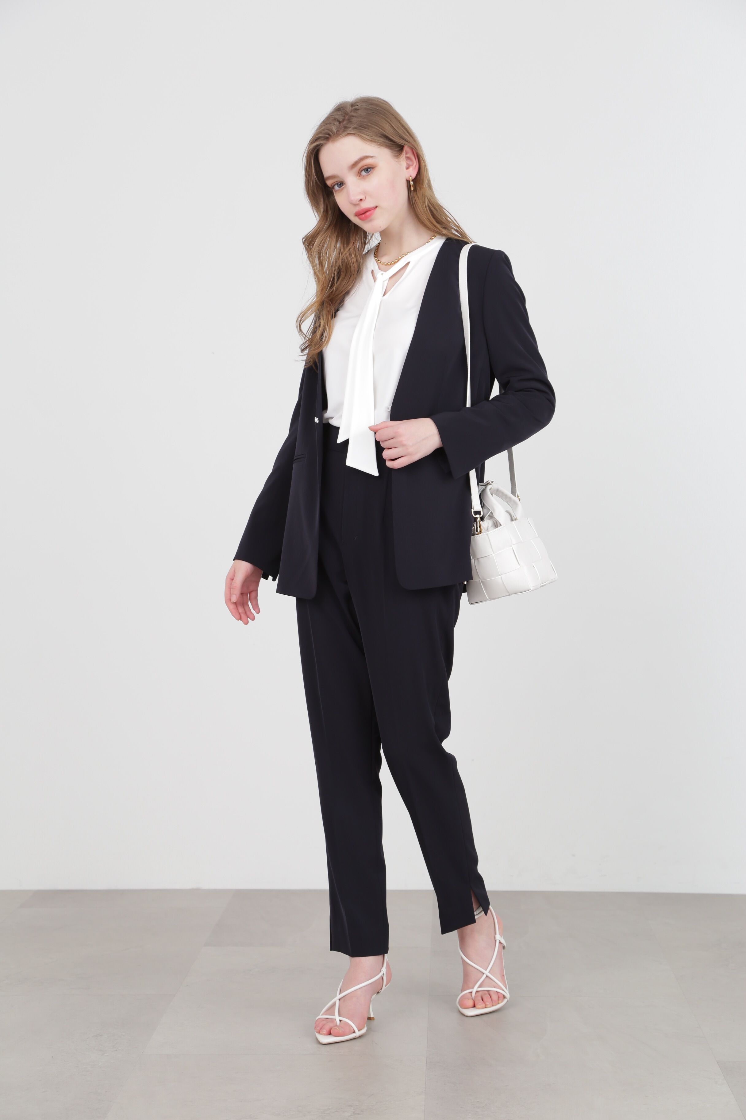  「◆ノーカラーフロントホックジャケット」|その他|