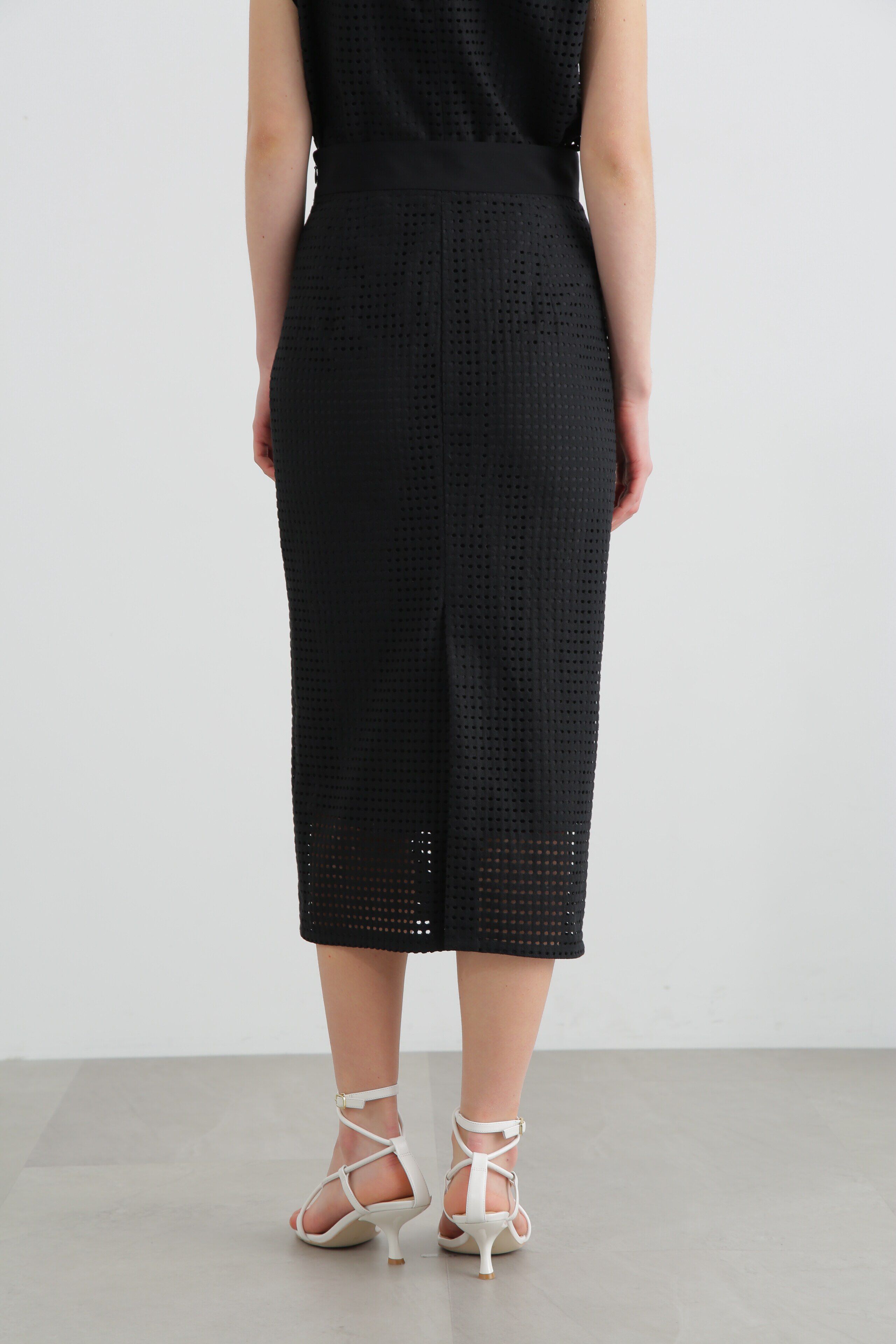  「◆ホールレースコンビタイトスカート」|スカート|