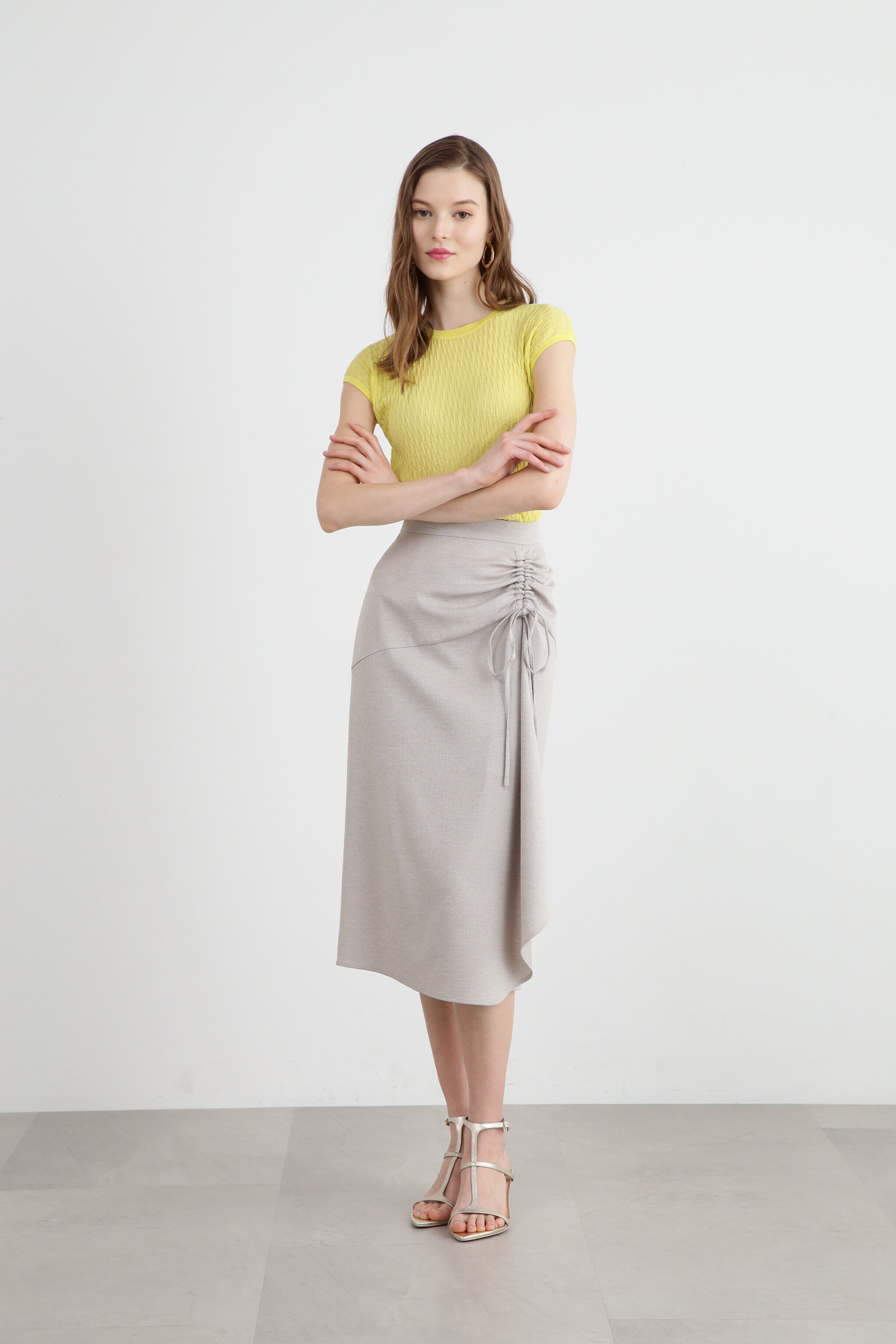  「◆スラブツイルセットアップスカート」|スカート|