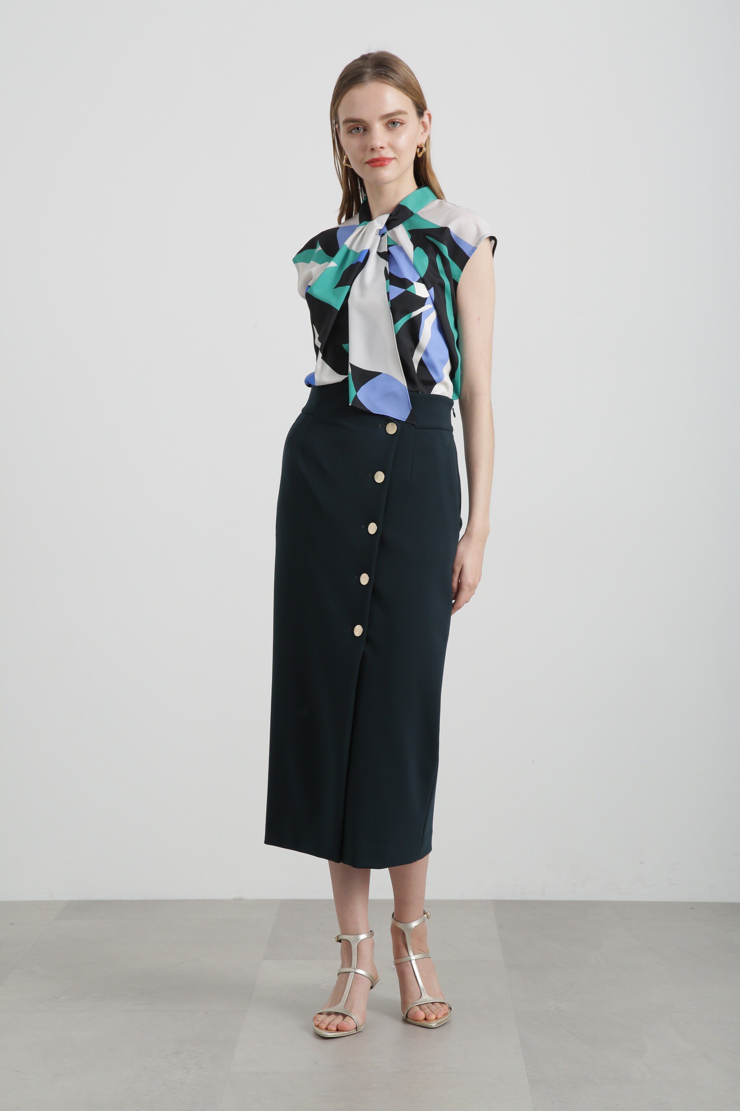  「◆フロントメタルボタンダンボールスカート」|スカート|