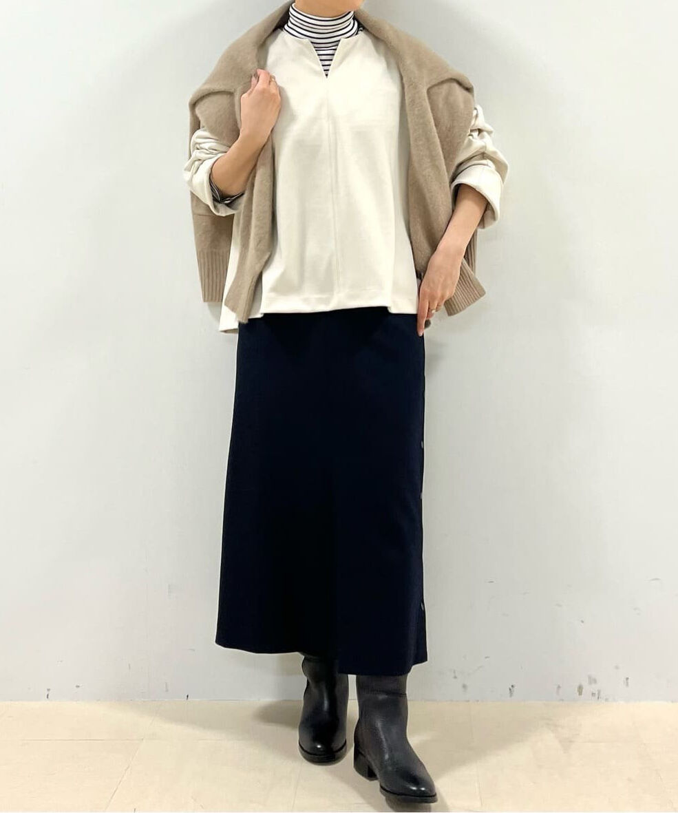  「≪arrive 5e≫サイドボタンスカート」|スカート|