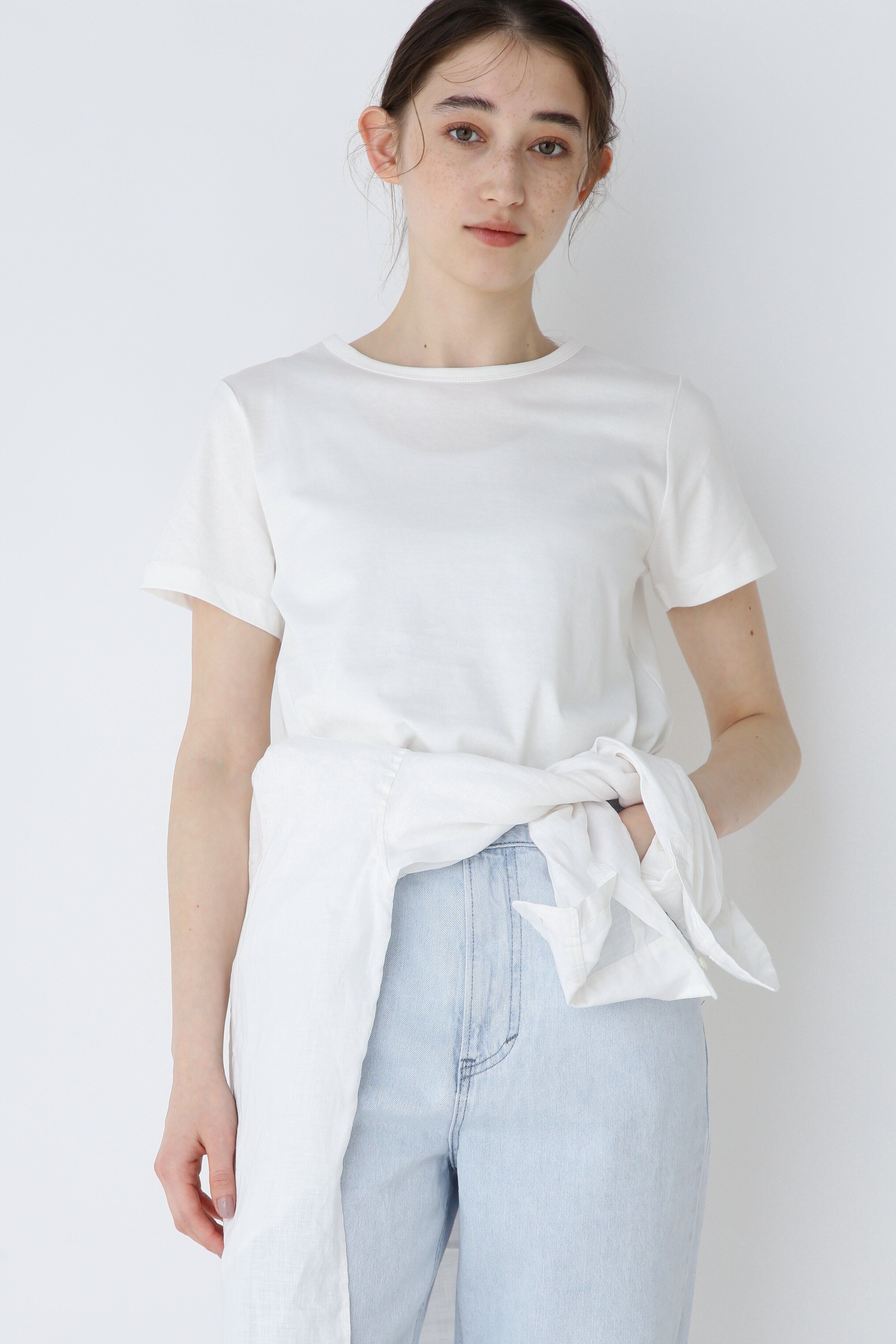  「オーガニック綿天竺Ｔシャツ」|Tシャツ・カットソー|ホワイト