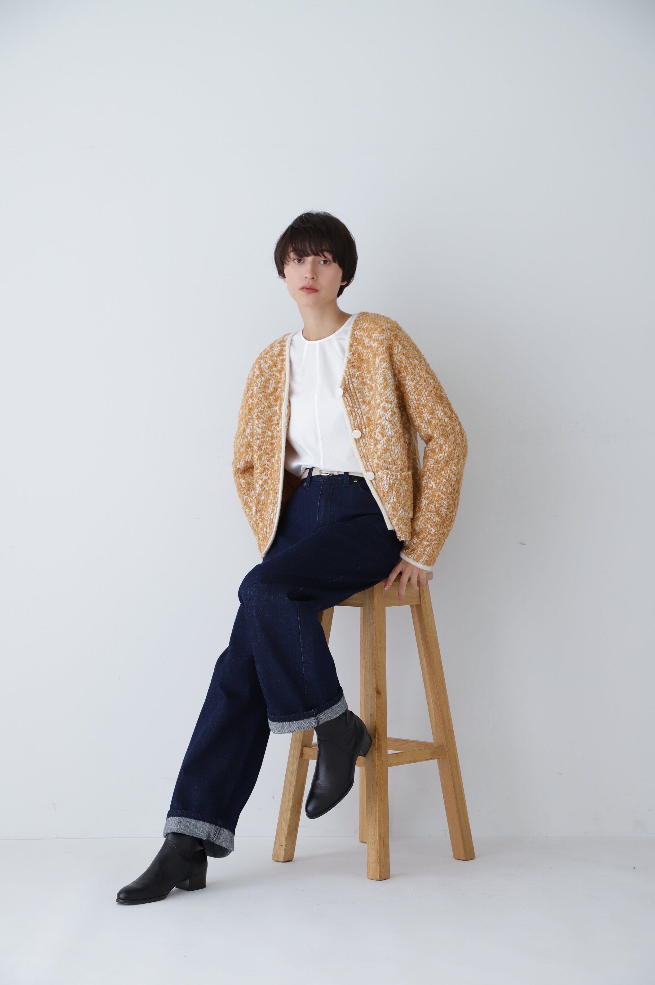  「◆フェザーミックスニットカーディガン」|ニット・セーター|