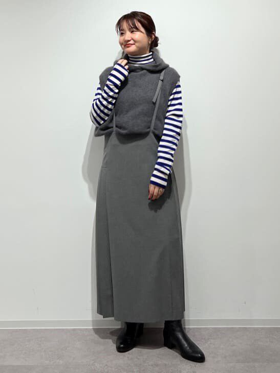  「フード付きニットベスト」|ニット・セーター|