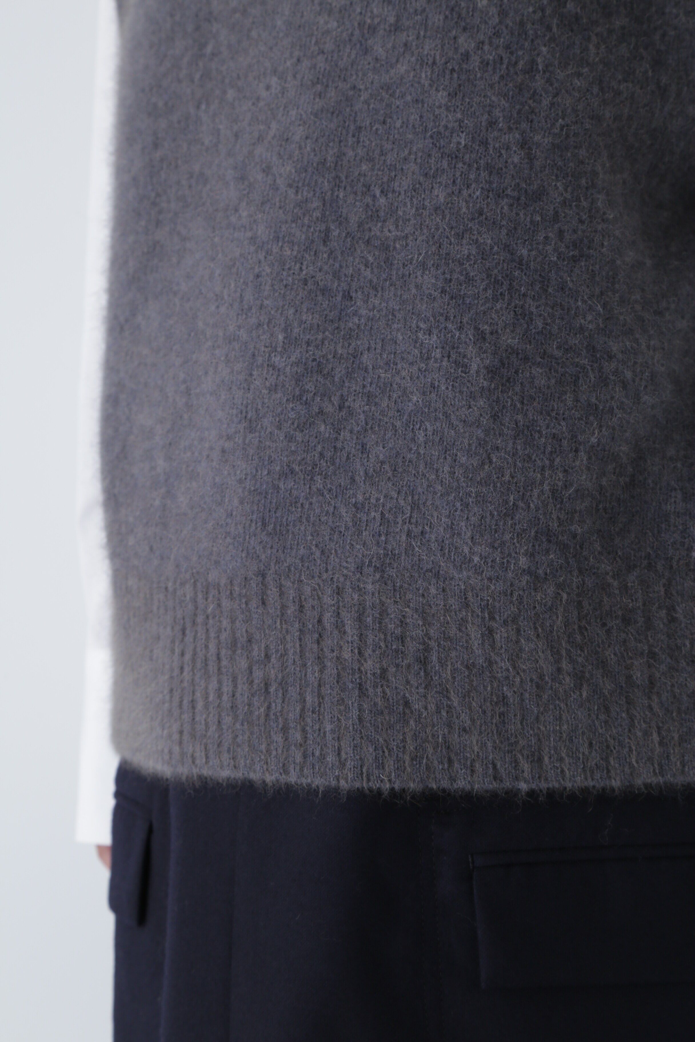  「フード付きニットベスト」|ニット・セーター|