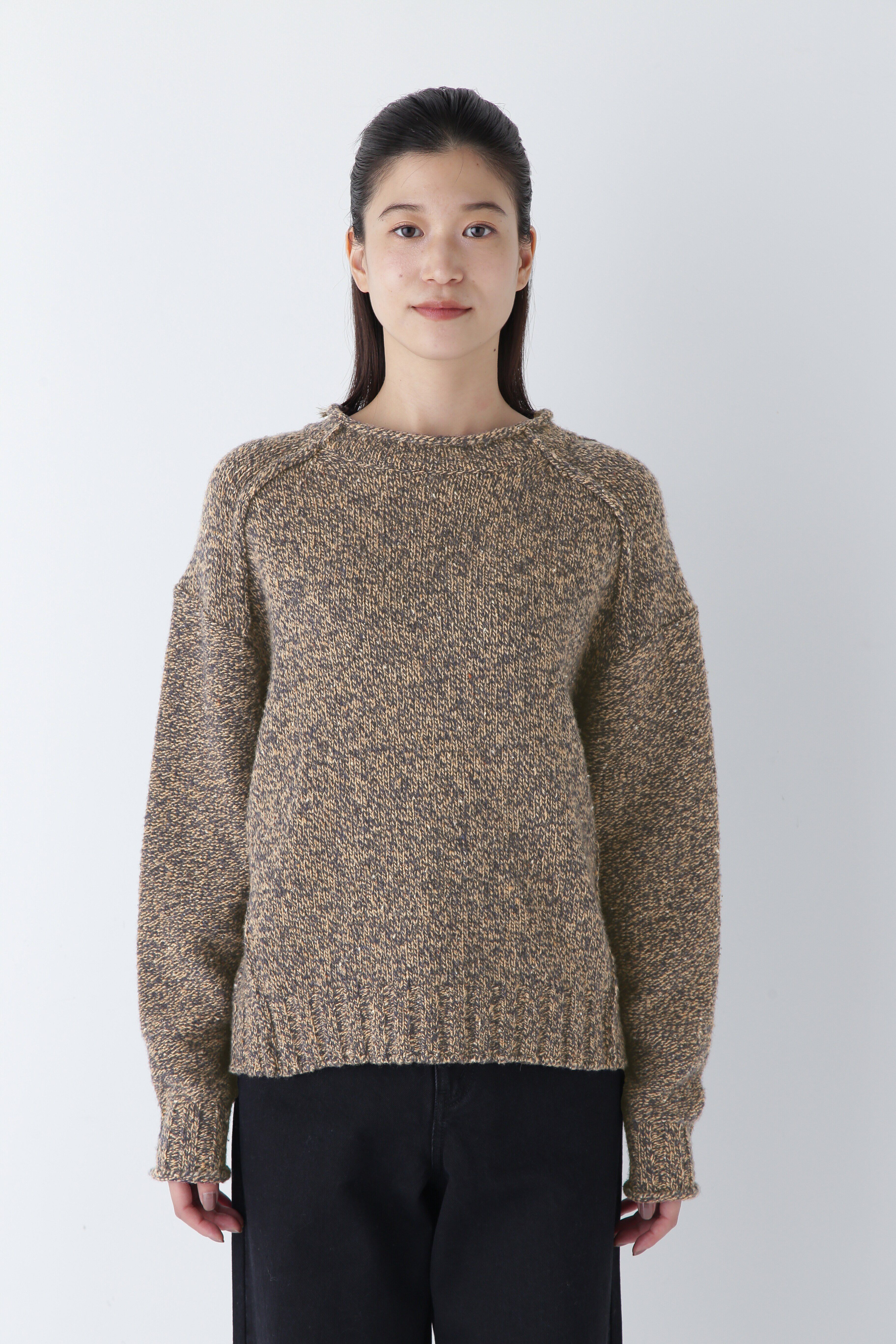  「◆ウールミックスハイネックニットプルオーバー」|ニット・セーター|