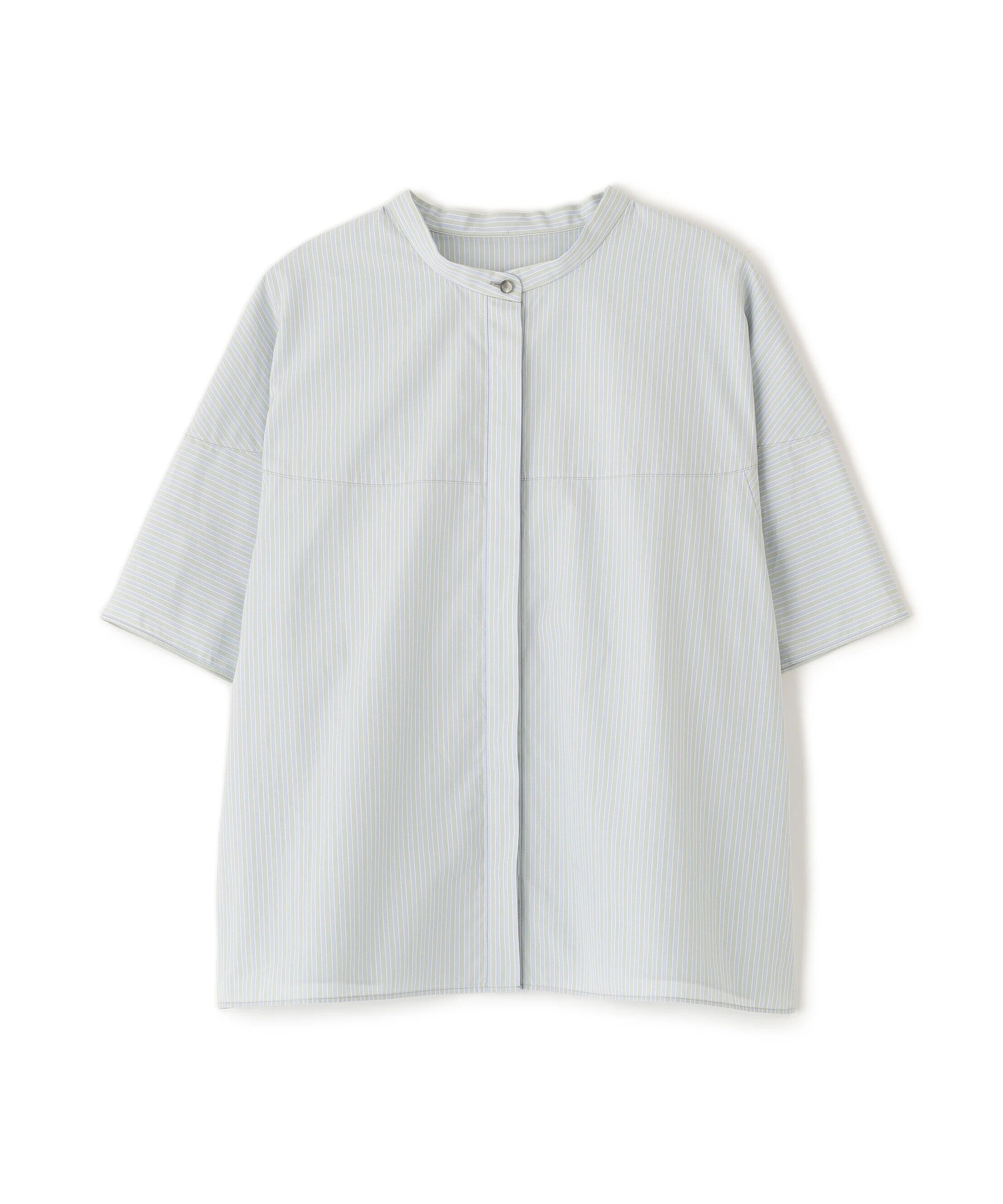  「◆ストライプローン６分袖ブラウス」|シャツ・ブラウス|