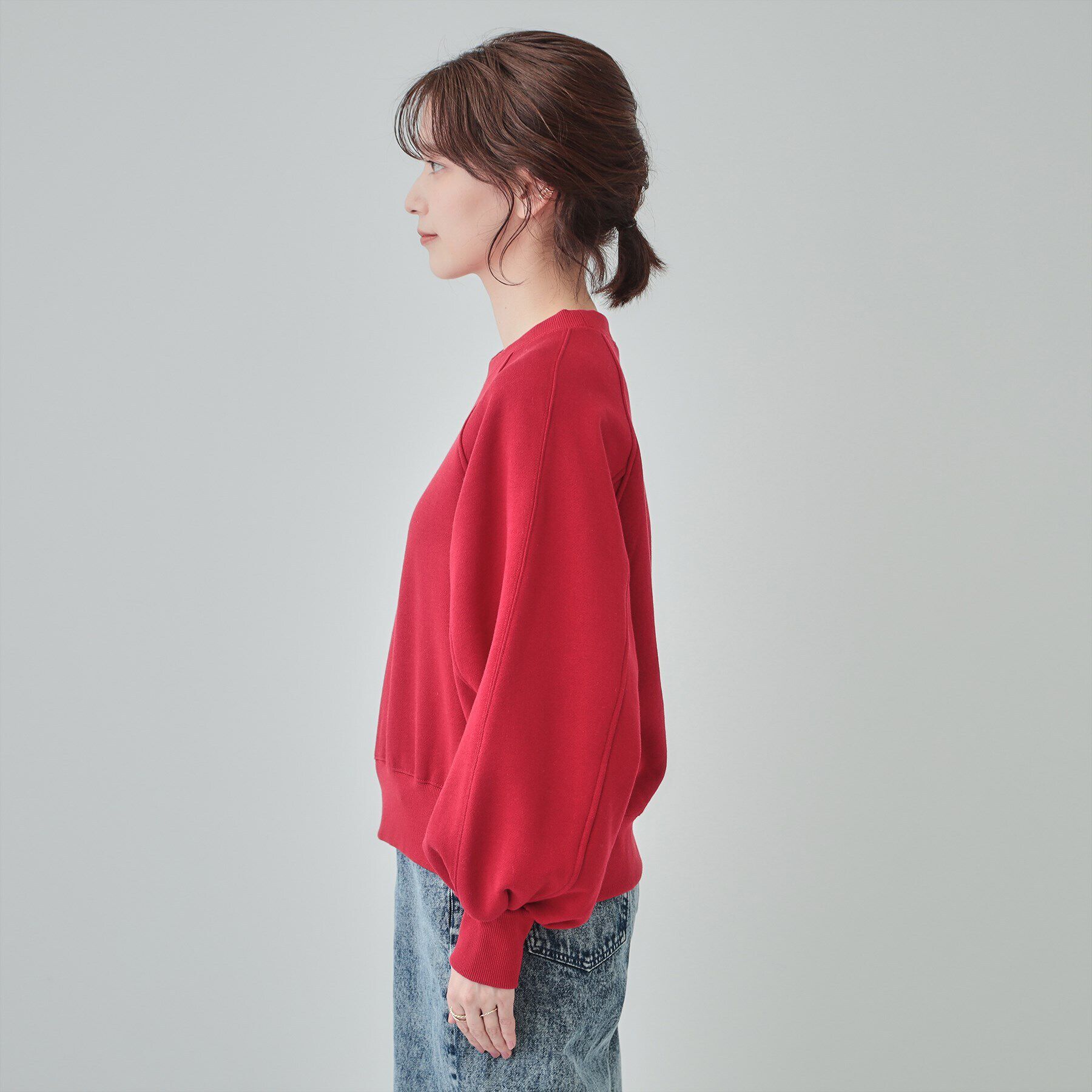 SHOO･LA･RUE「【あったか/S-LL】ラグラン裏起毛スウェット」|Tシャツ・カットソー|