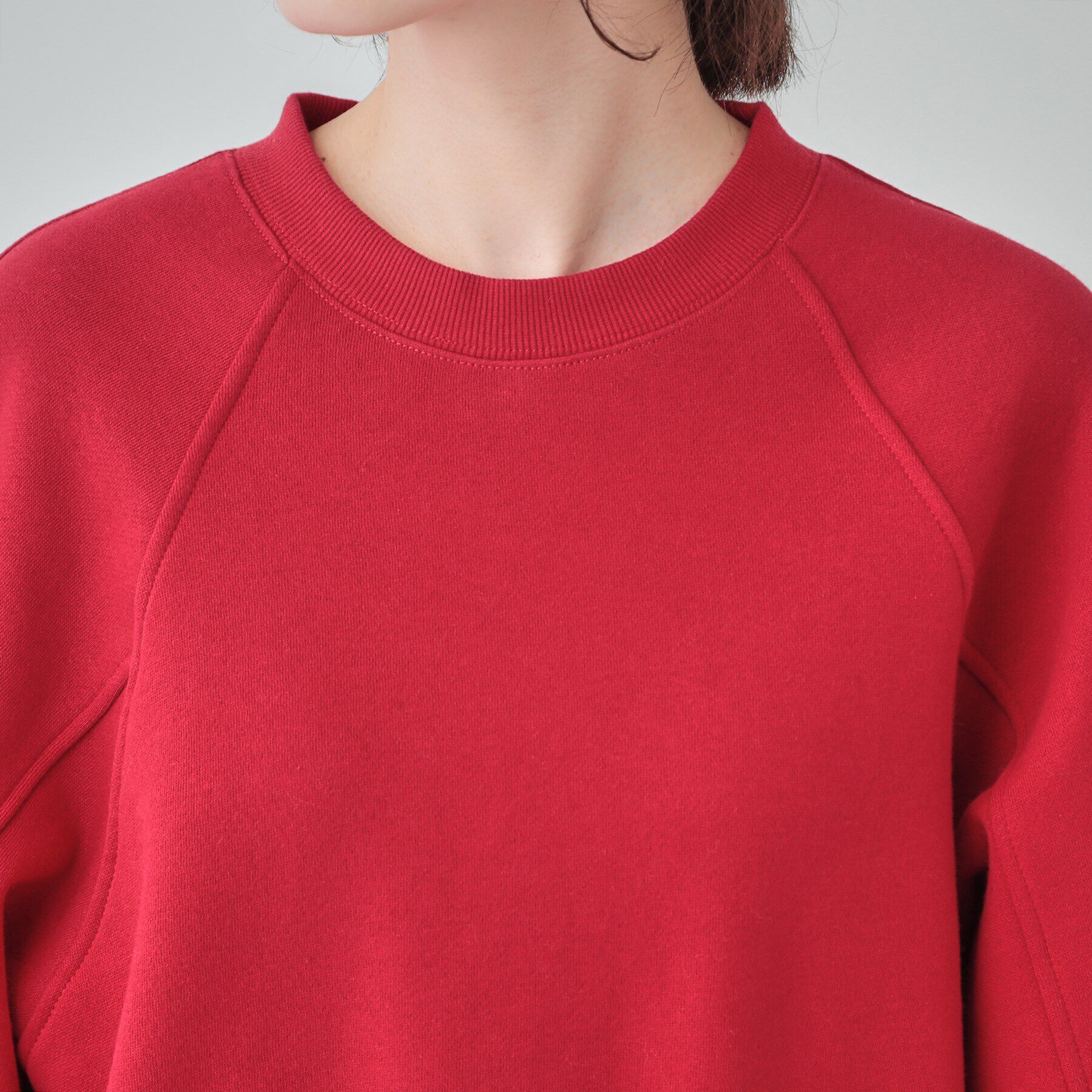 SHOO･LA･RUE「【あったか/S-LL】ラグラン裏起毛スウェット」|Tシャツ・カットソー|