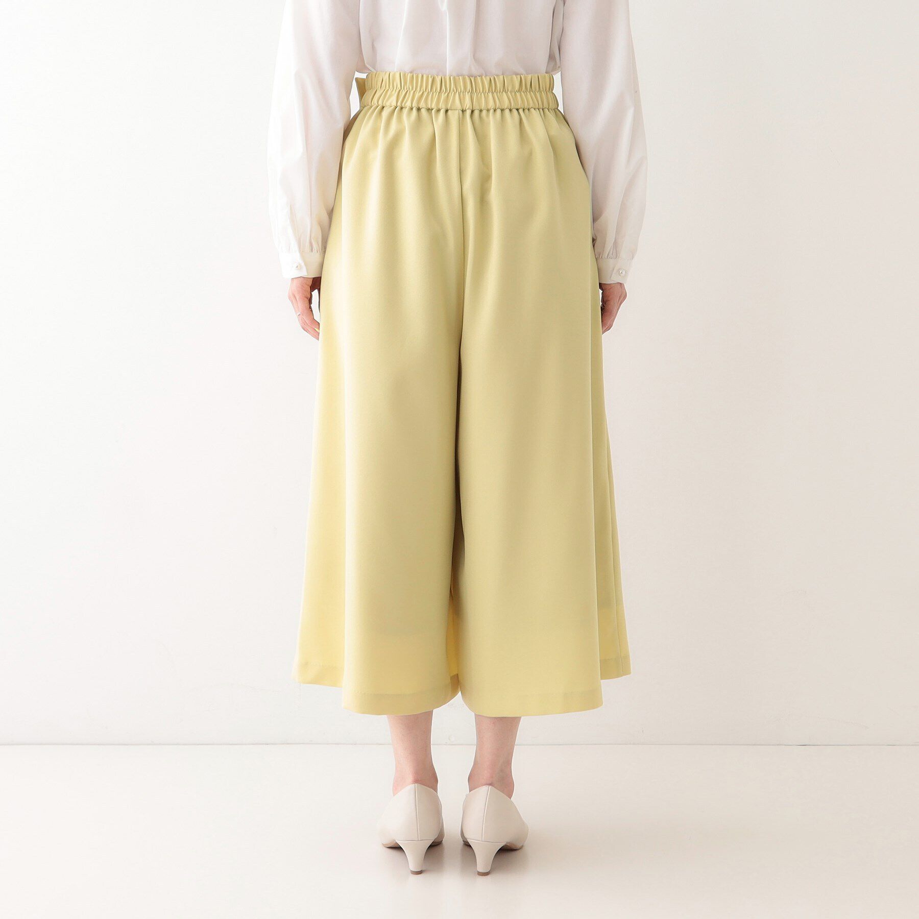 SHOO･LA･RUE「【S-LL/体型カバー】オンオフ兼用 ベルト風ガウチョパンツ」|その他|