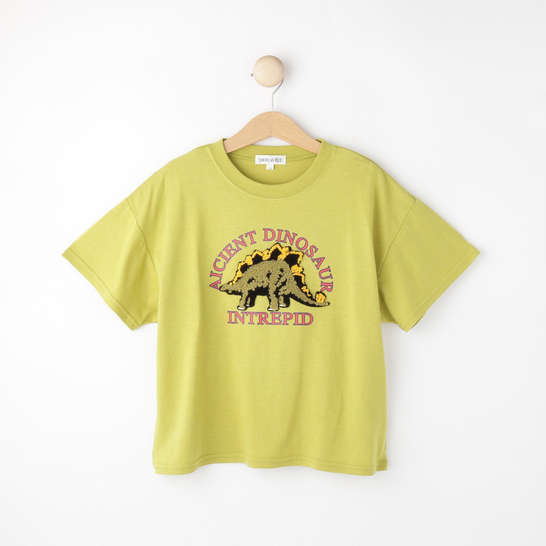 SHOO･LA･RUE「【100-150cm/ひんやり】さがらモチーフTシャツ」|Tシャツ・カットソー|イエロー(031)