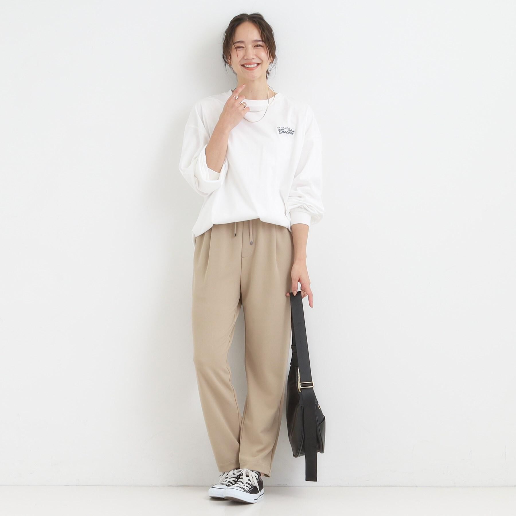 SHOO･LA･RUE「【S-3L/洗濯後しわになりにくい】スマートに見える イージーテーパードパンツ【CIRCRIC】」|その他|