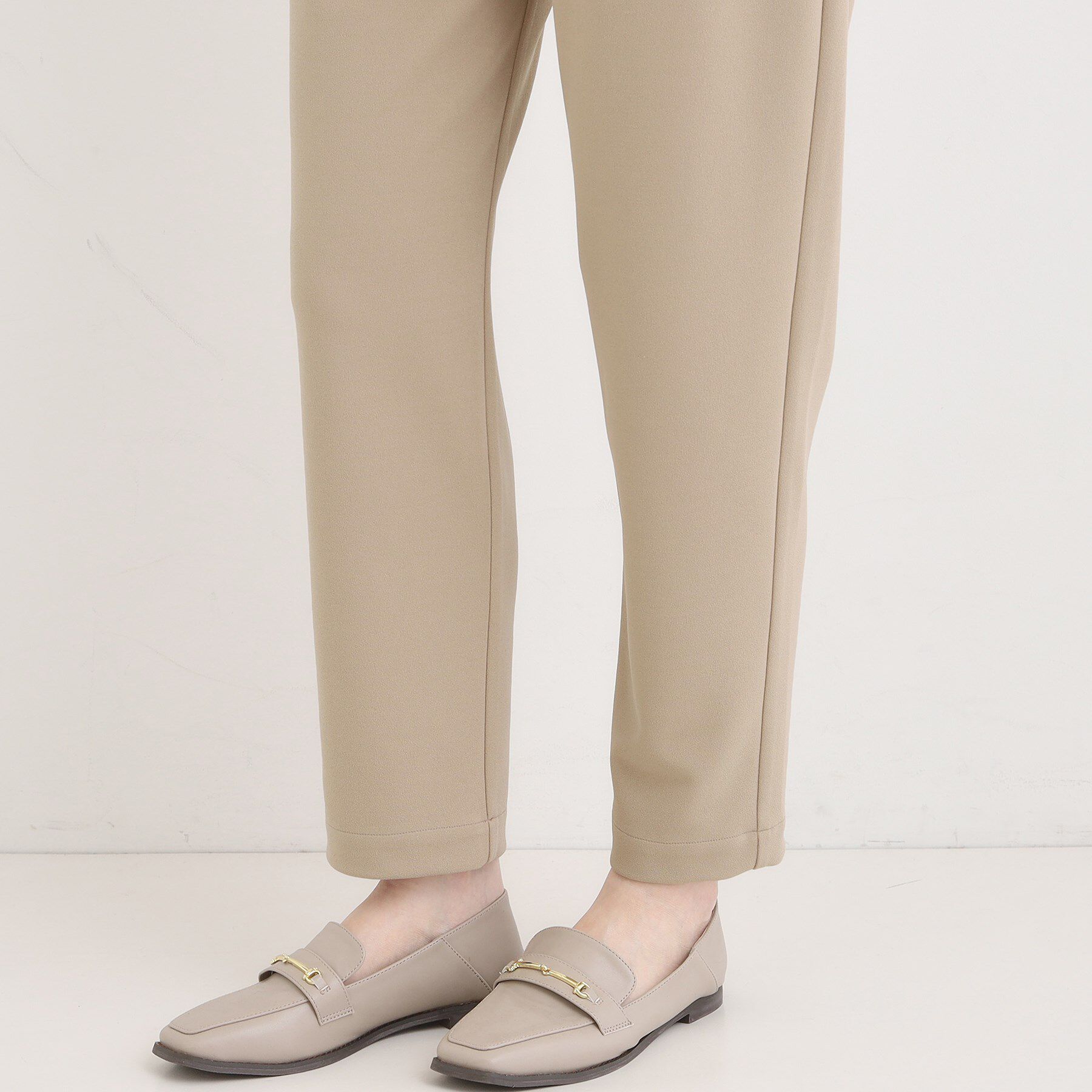 SHOO･LA･RUE「【S-3L/洗濯後しわになりにくい】スマートに見える イージーテーパードパンツ【CIRCRIC】」|その他|