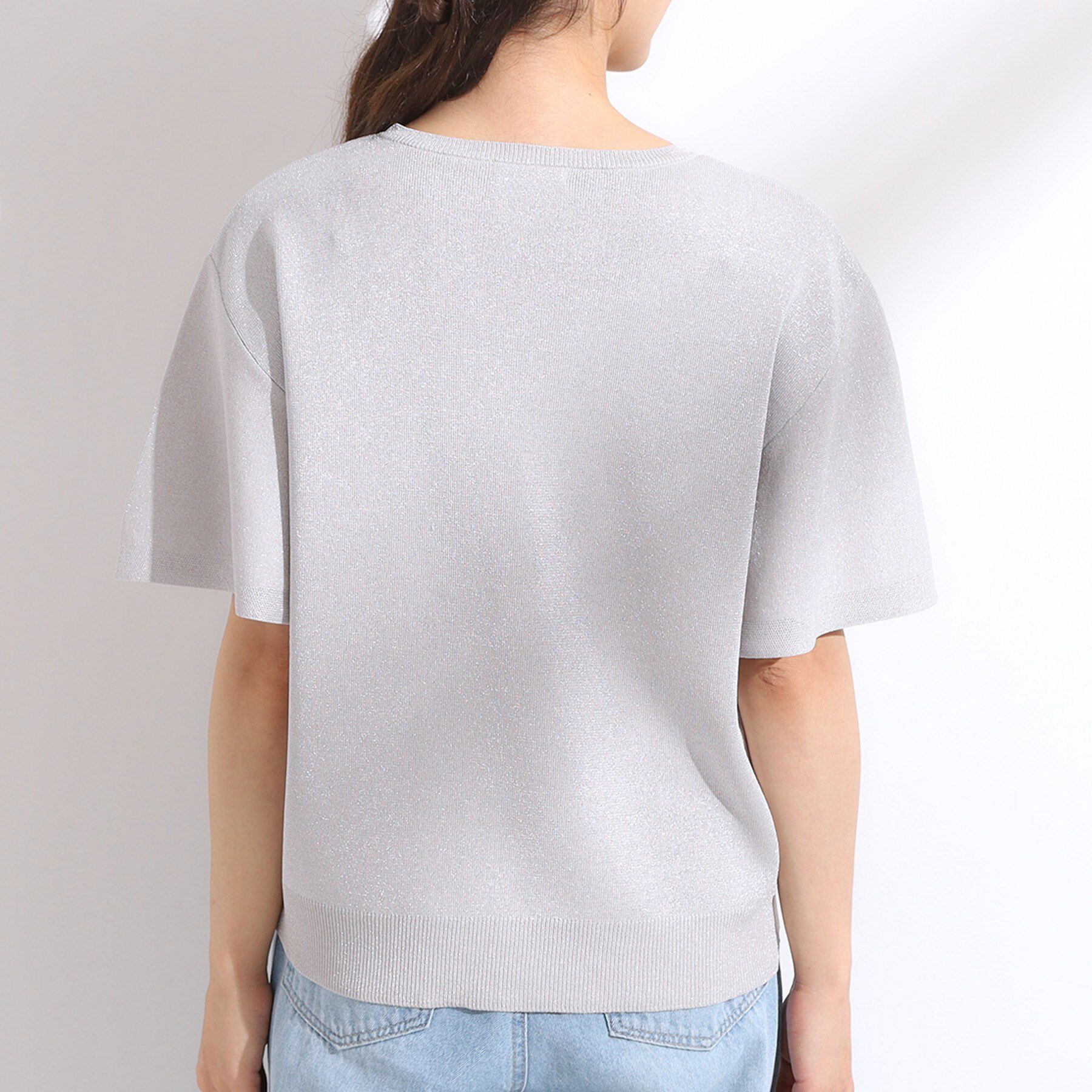 SHOO･LA･RUE「【S-LL】女性らしさ溢れる フレアスリーブニット」|ニット・セーター|