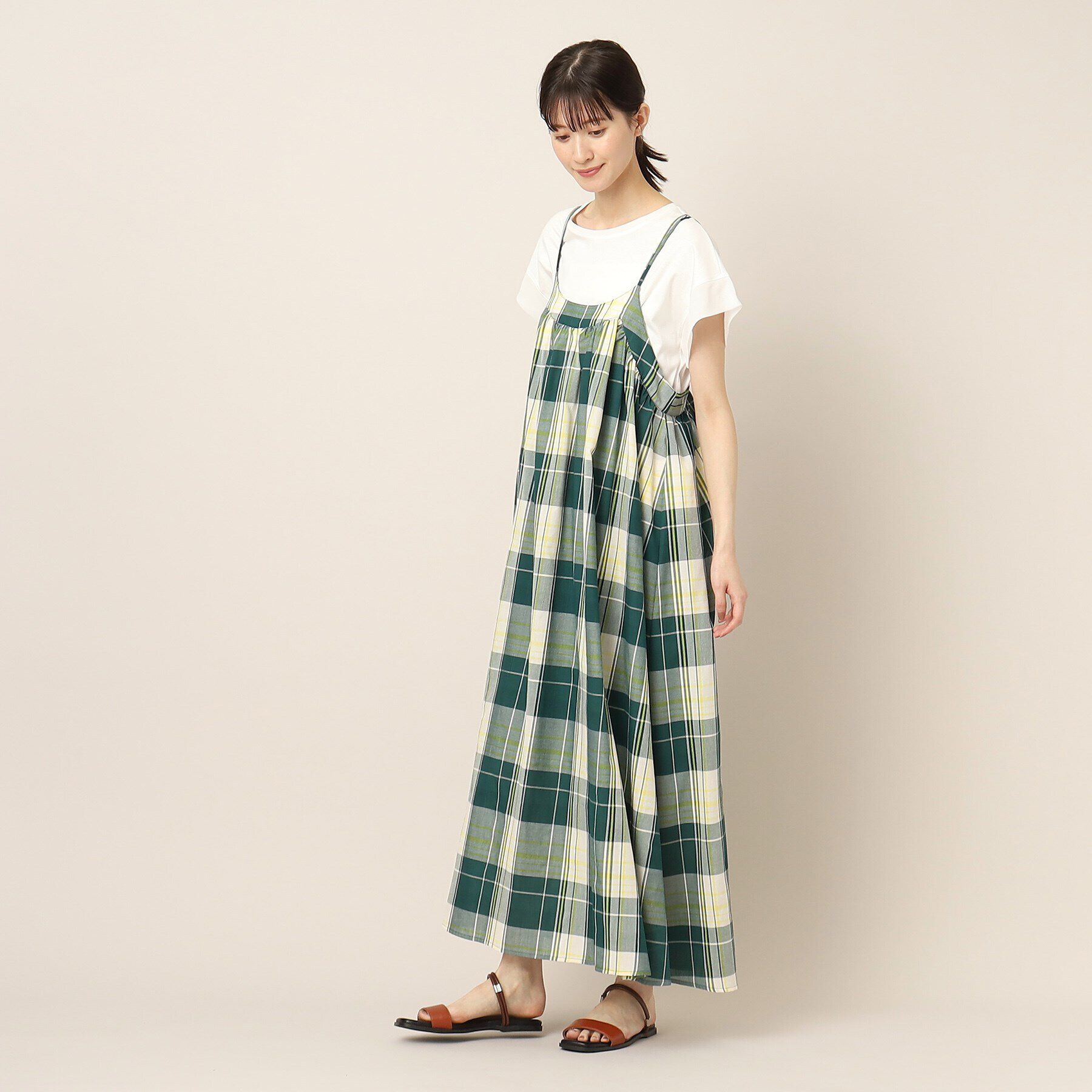 Dessin「【洗える】アソート柄キャミドレス」|ワンピース|