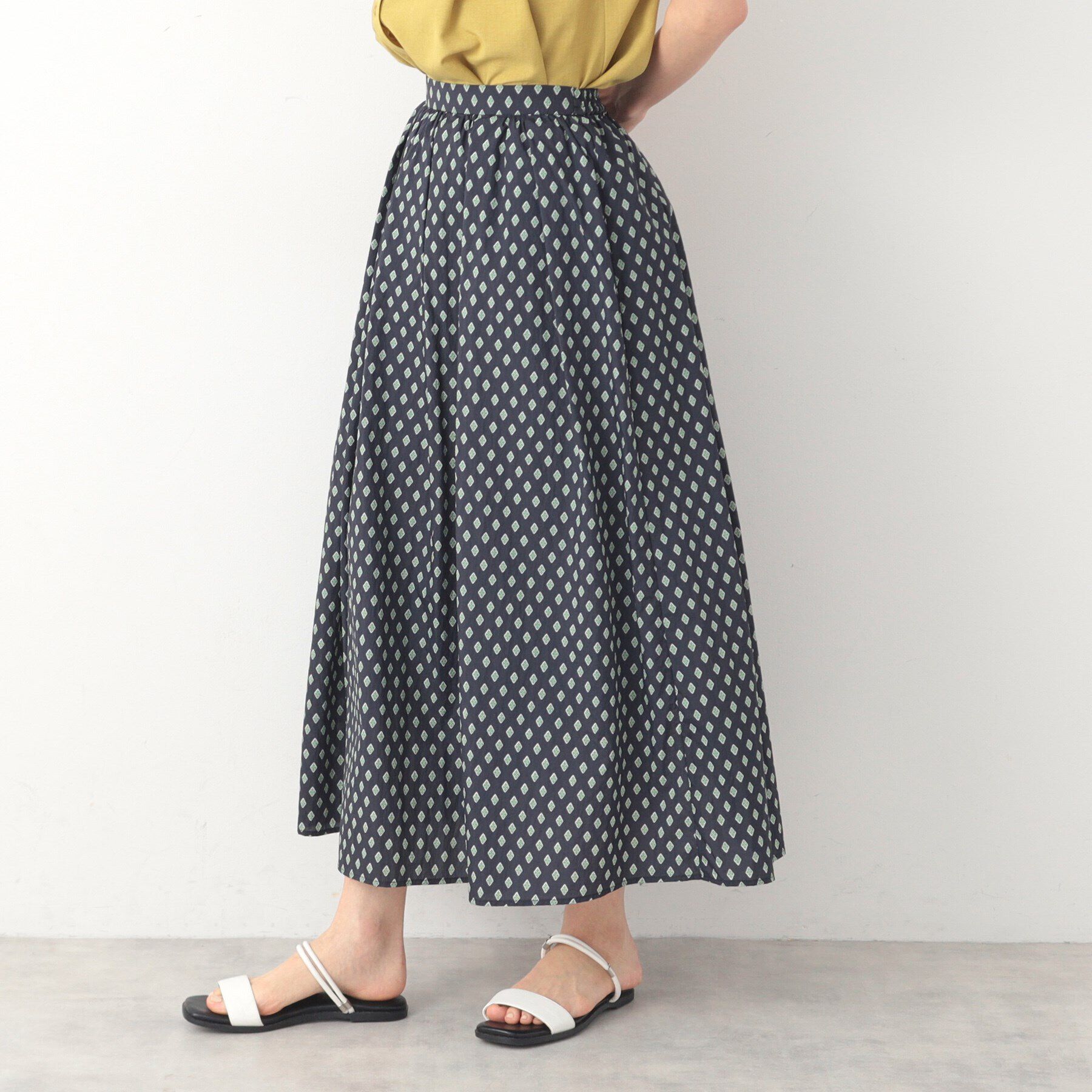 Dessin「【洗える】小紋プリントスカート」|スカート|