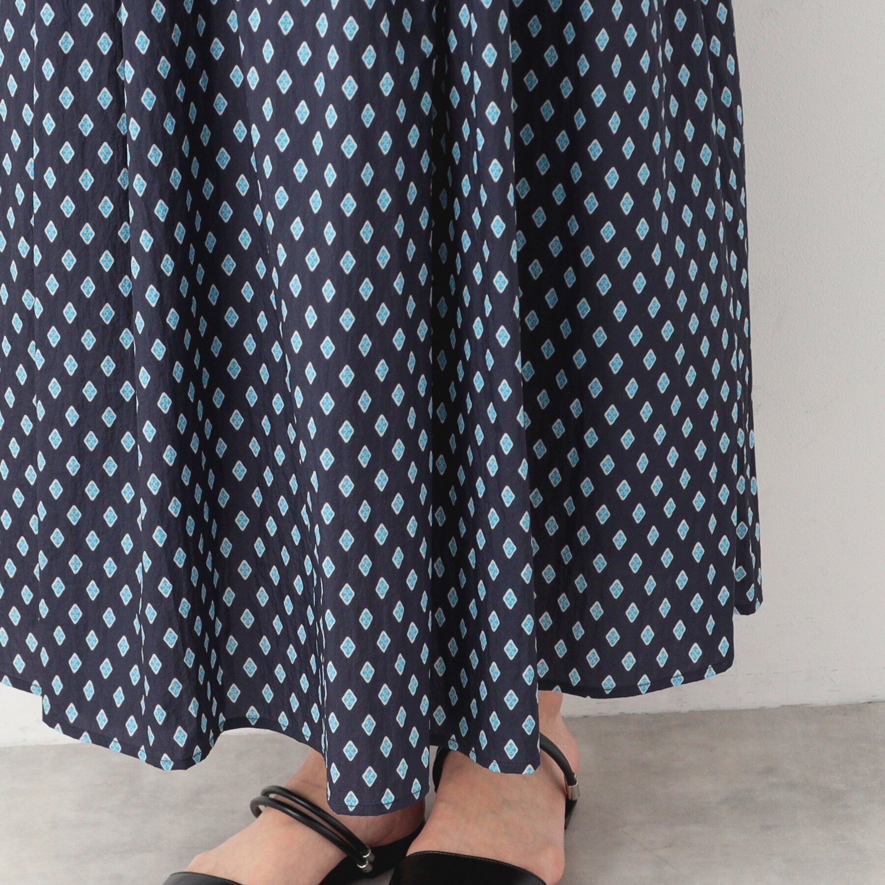 Dessin「【洗える】小紋プリントスカート」|スカート|