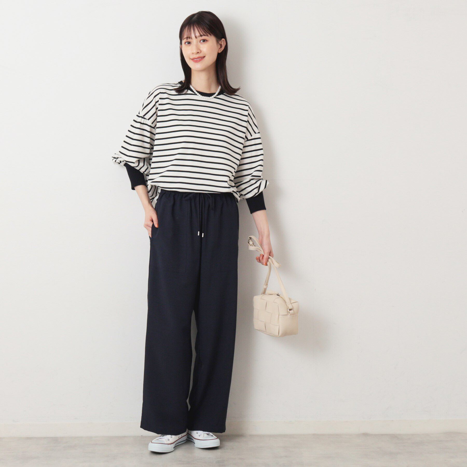 Dessin「【洗える】ギャザースリーブカットソー」|Tシャツ・カットソー|