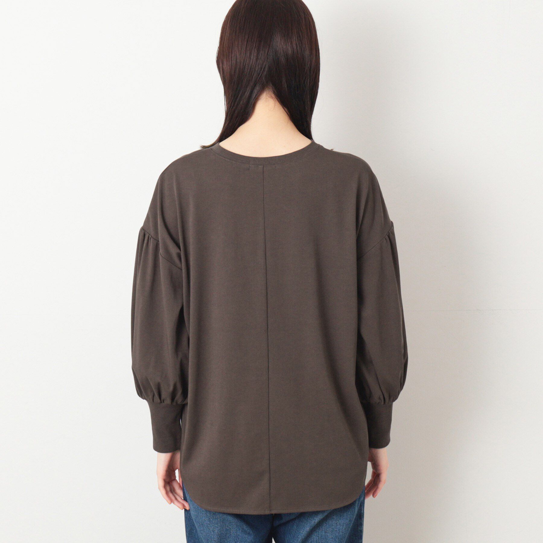 Dessin「【洗える】ギャザースリーブカットソー」|Tシャツ・カットソー|