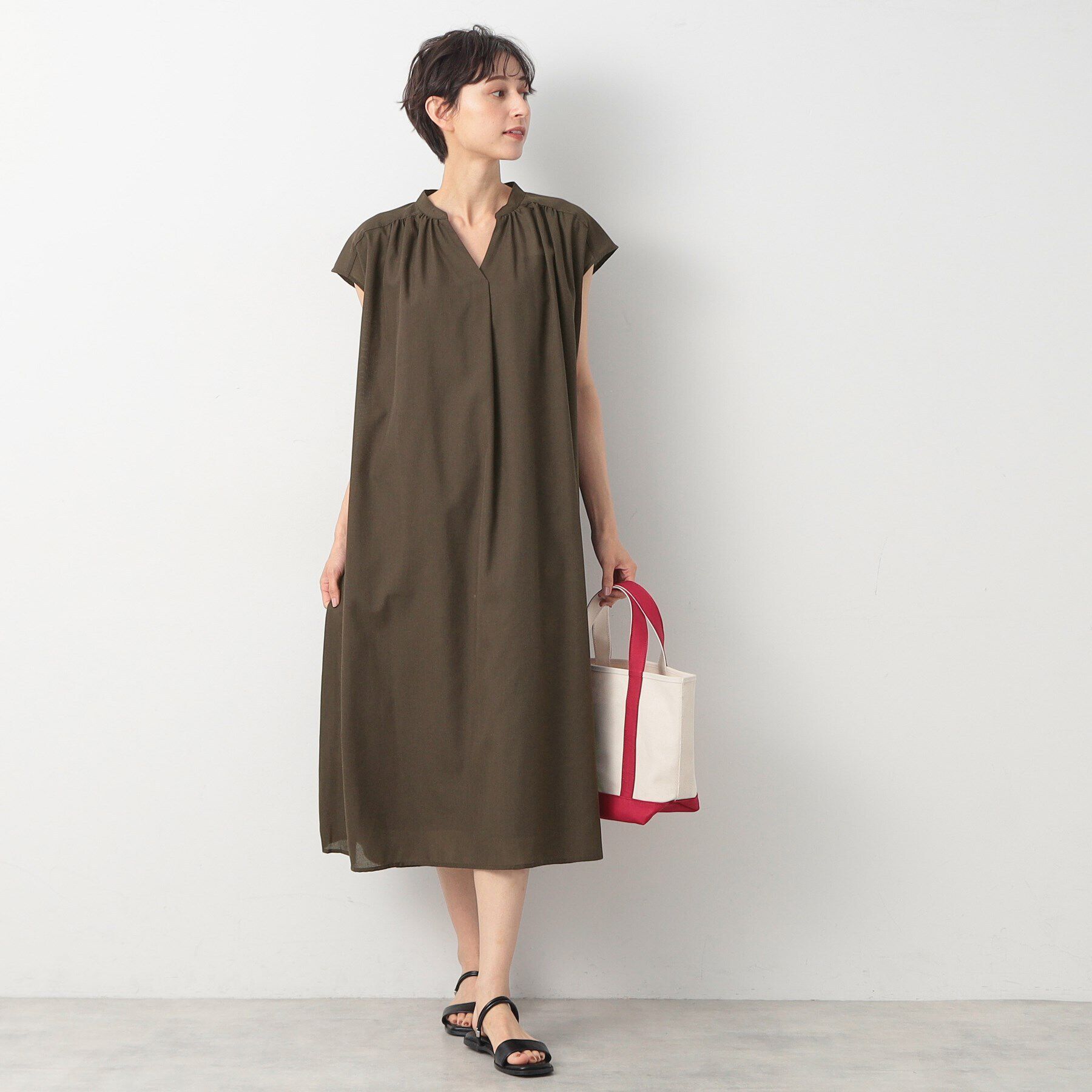 Dessin「【洗える】フレンチスリーブワンピース」|ワンピース|