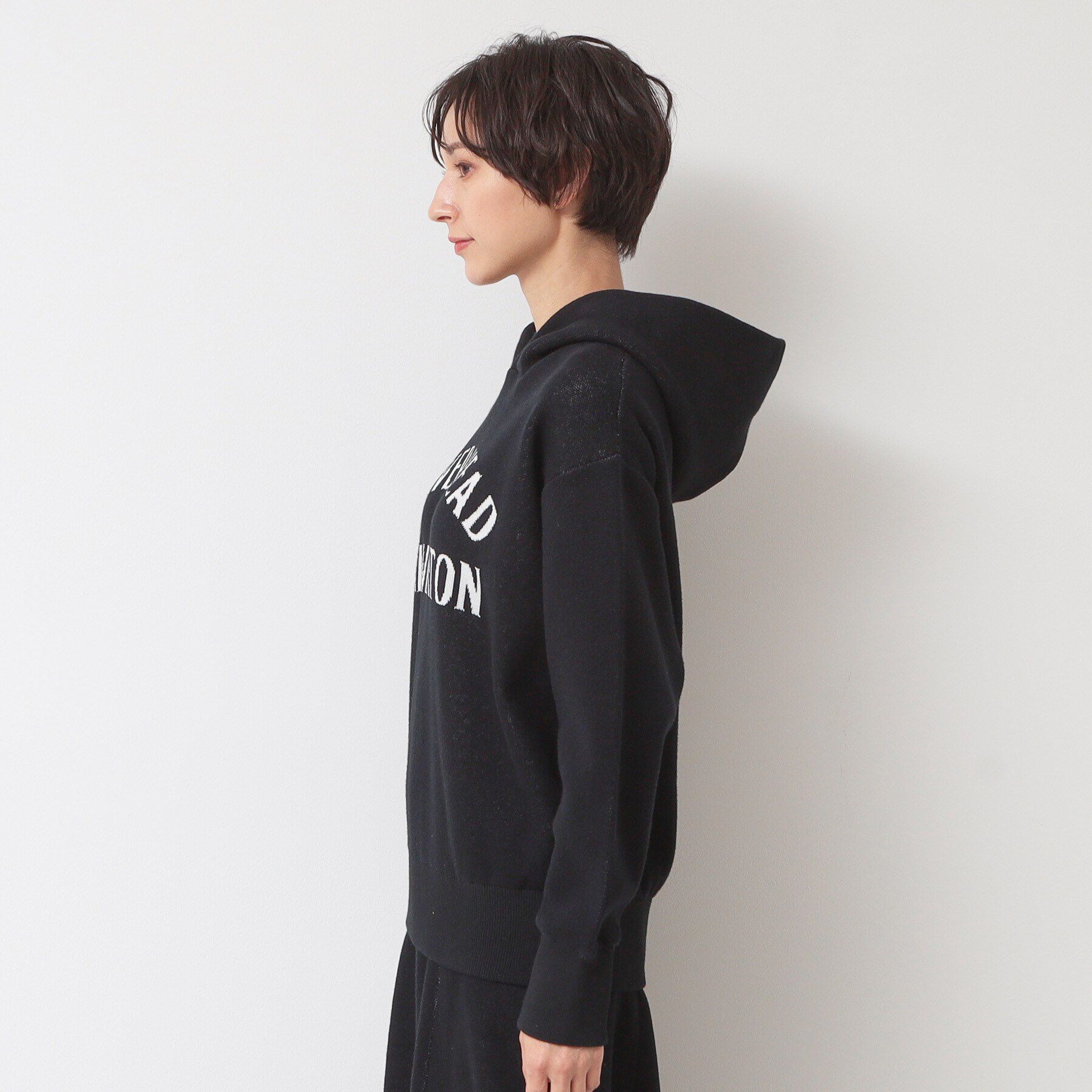 Dessin「【ユニセックス・洗える】ロゴジャカードフーデット」|ニット・セーター|