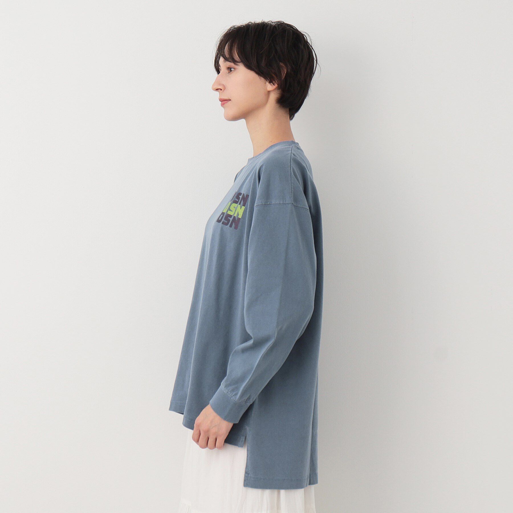 Dessin「【ピグメント染め】ルーズシルエットロンT」|Tシャツ・カットソー|