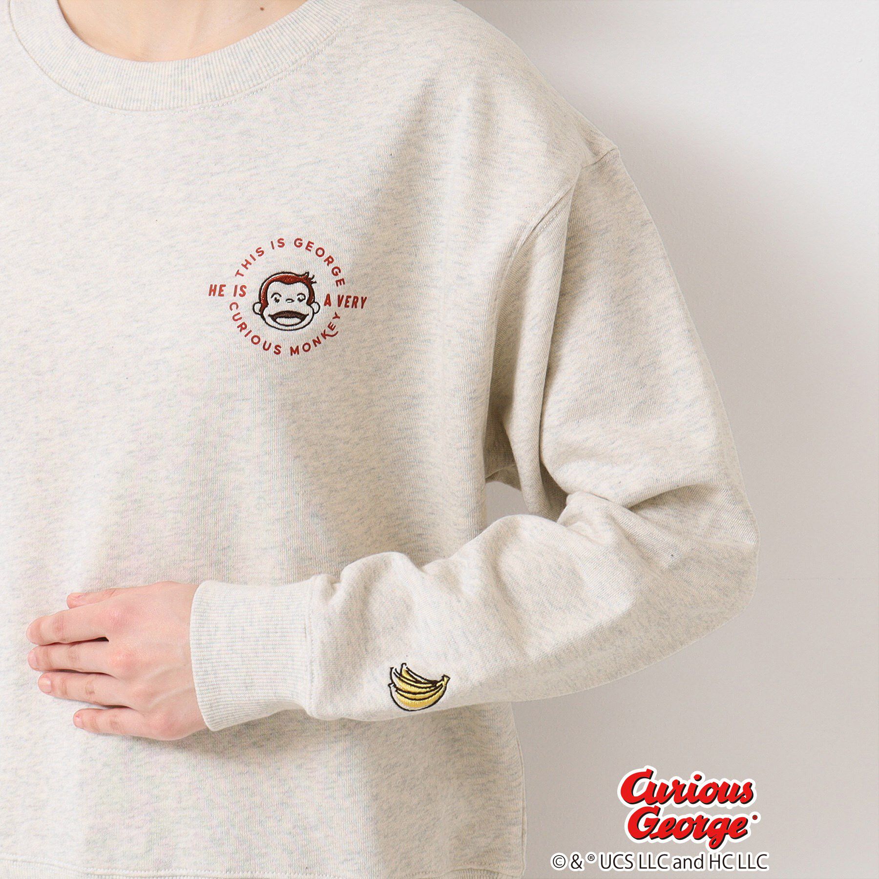 Dessin「【ユニセックス/おさるのジョージコラボ】スウェット」|パーカー|