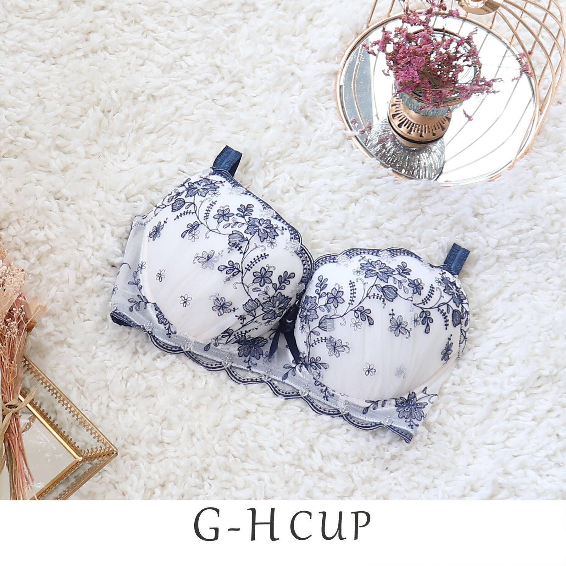 Risa Magli「エトワル ブラジャー」|インナー|ネイビー(093)