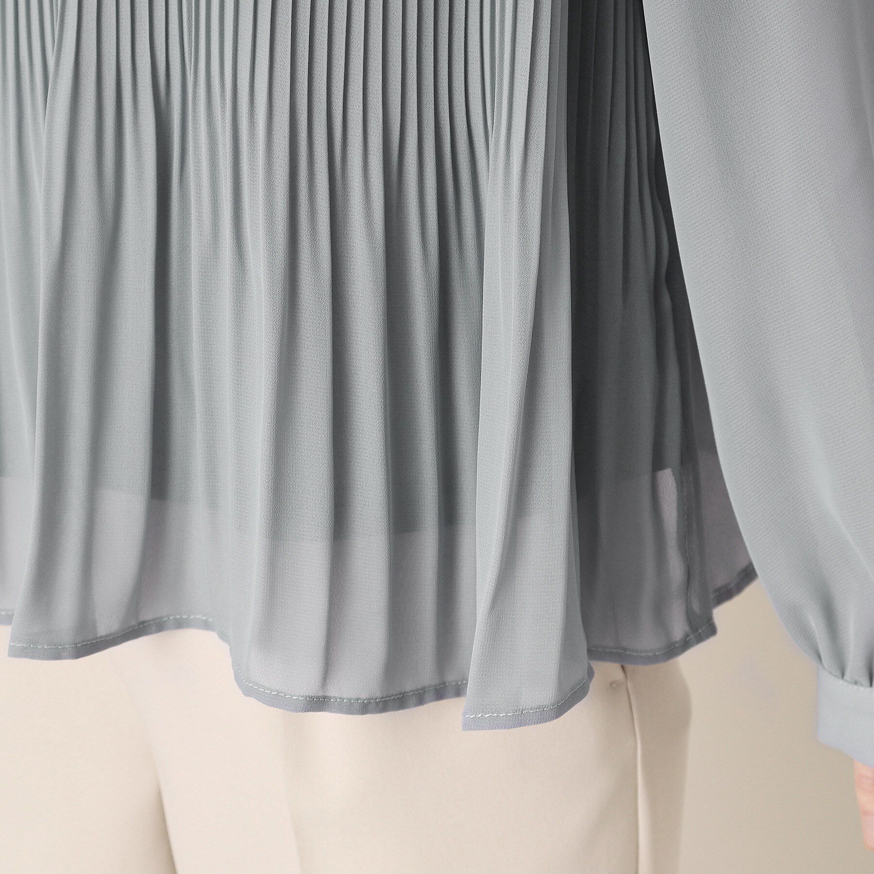 ITS&rsquo;DEMO「【通勤】プリーツブラウス」|シャツ・ブラウス|