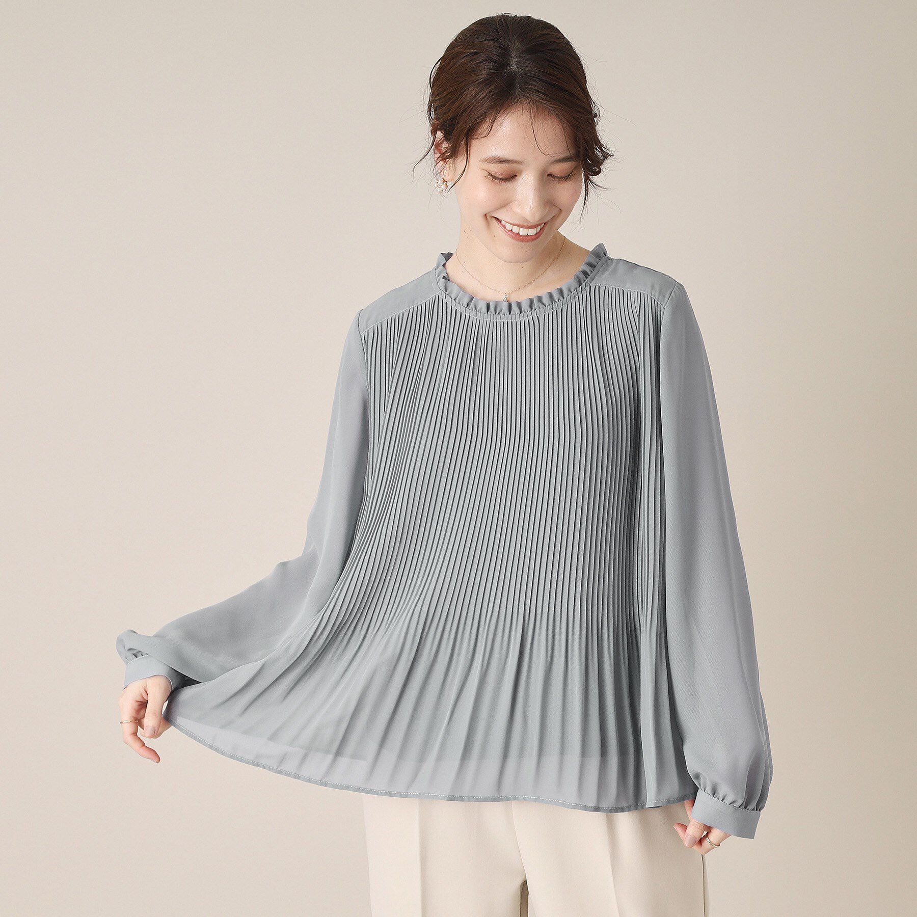 ITS&rsquo;DEMO「【通勤】プリーツブラウス」|シャツ・ブラウス|