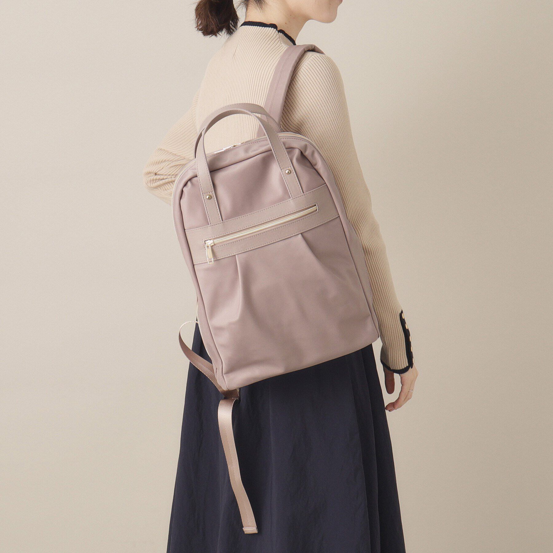 ITS&rsquo;DEMO「【通勤／5ポケット】人間工学コンビリュック」|リュック|ピンク(071)