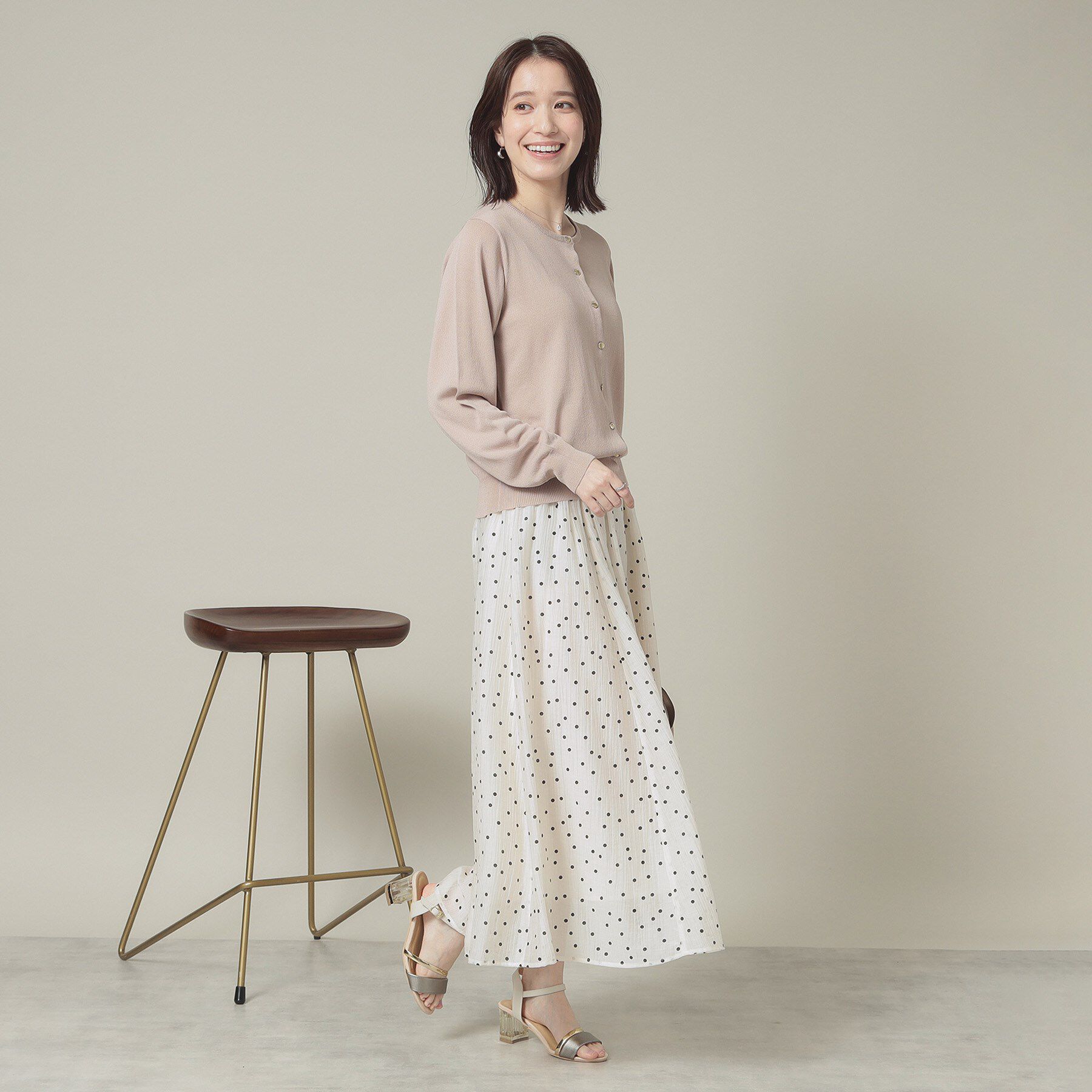 ITS&rsquo;DEMO「【UVカット／アンチピリング／手洗い可】クルーニットカーディガン」|カーディガン|