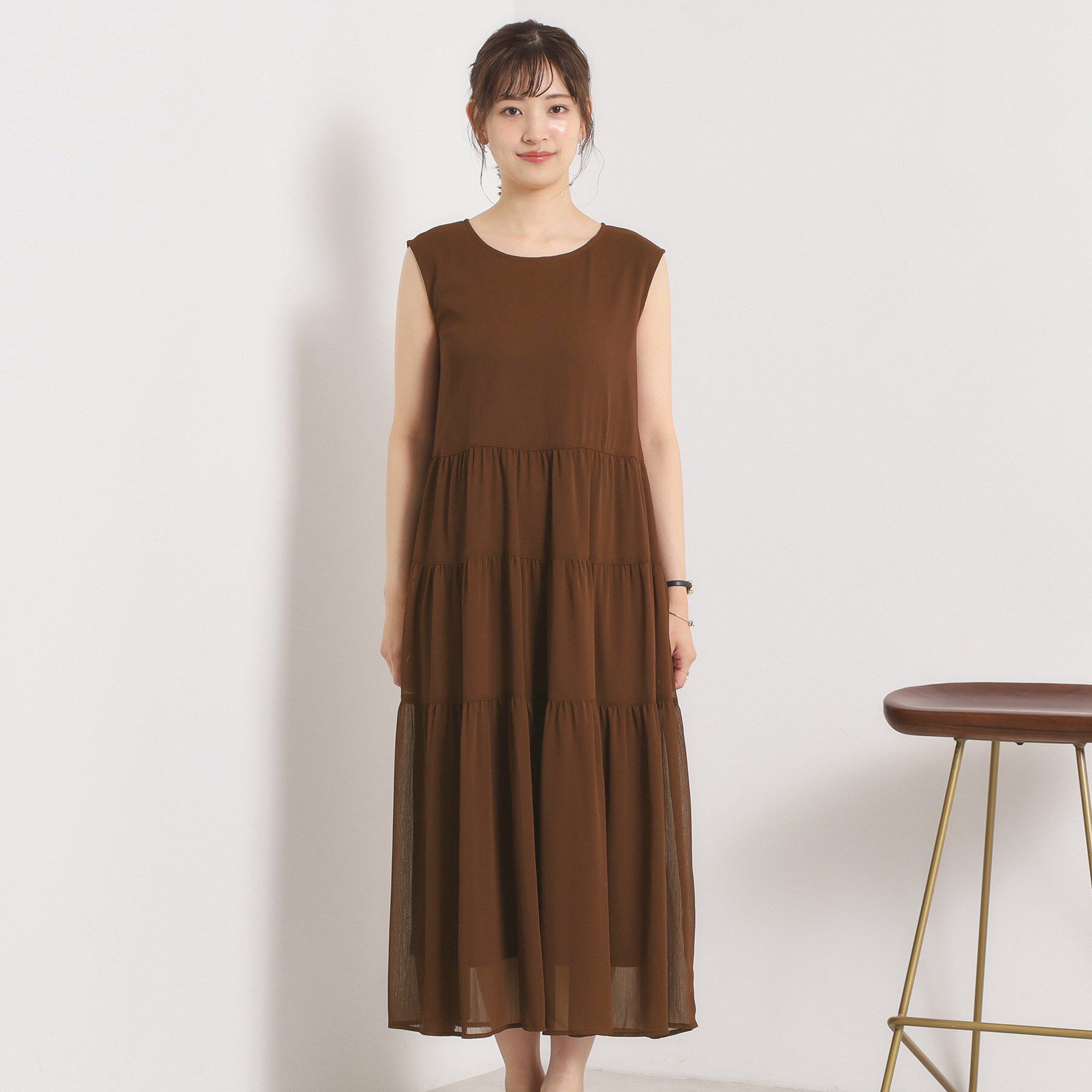 ITS&rsquo;DEMO「【手洗い可】楊柳マキシワンピース」|ワンピース|