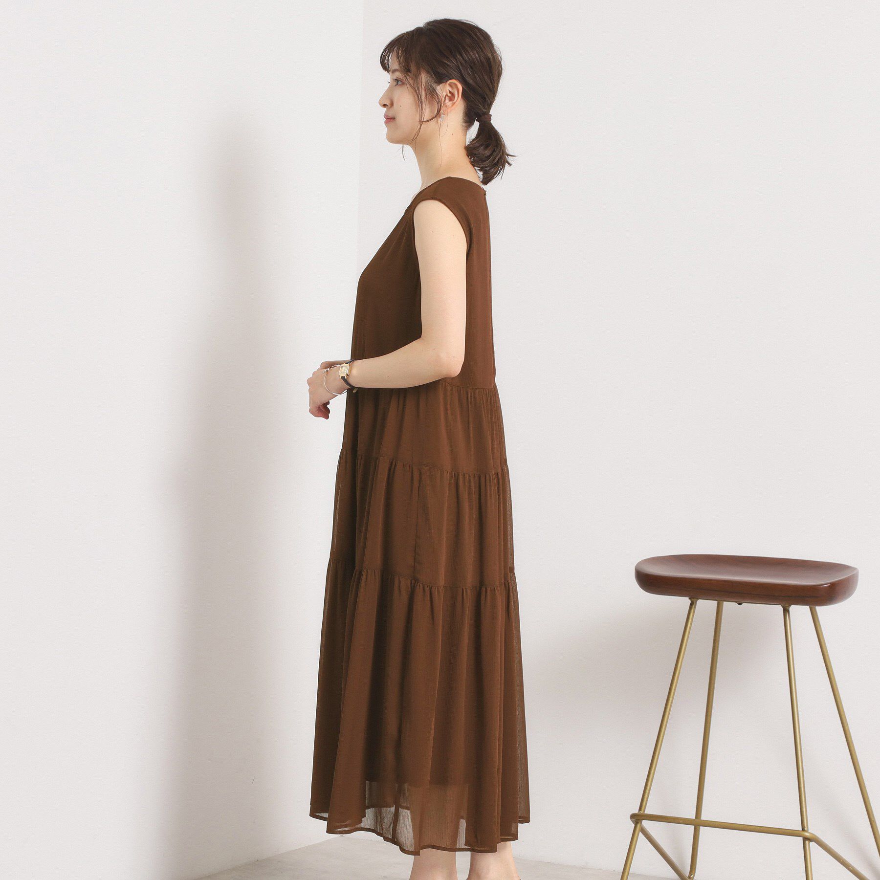 ITS&rsquo;DEMO「【手洗い可】楊柳マキシワンピース」|ワンピース|