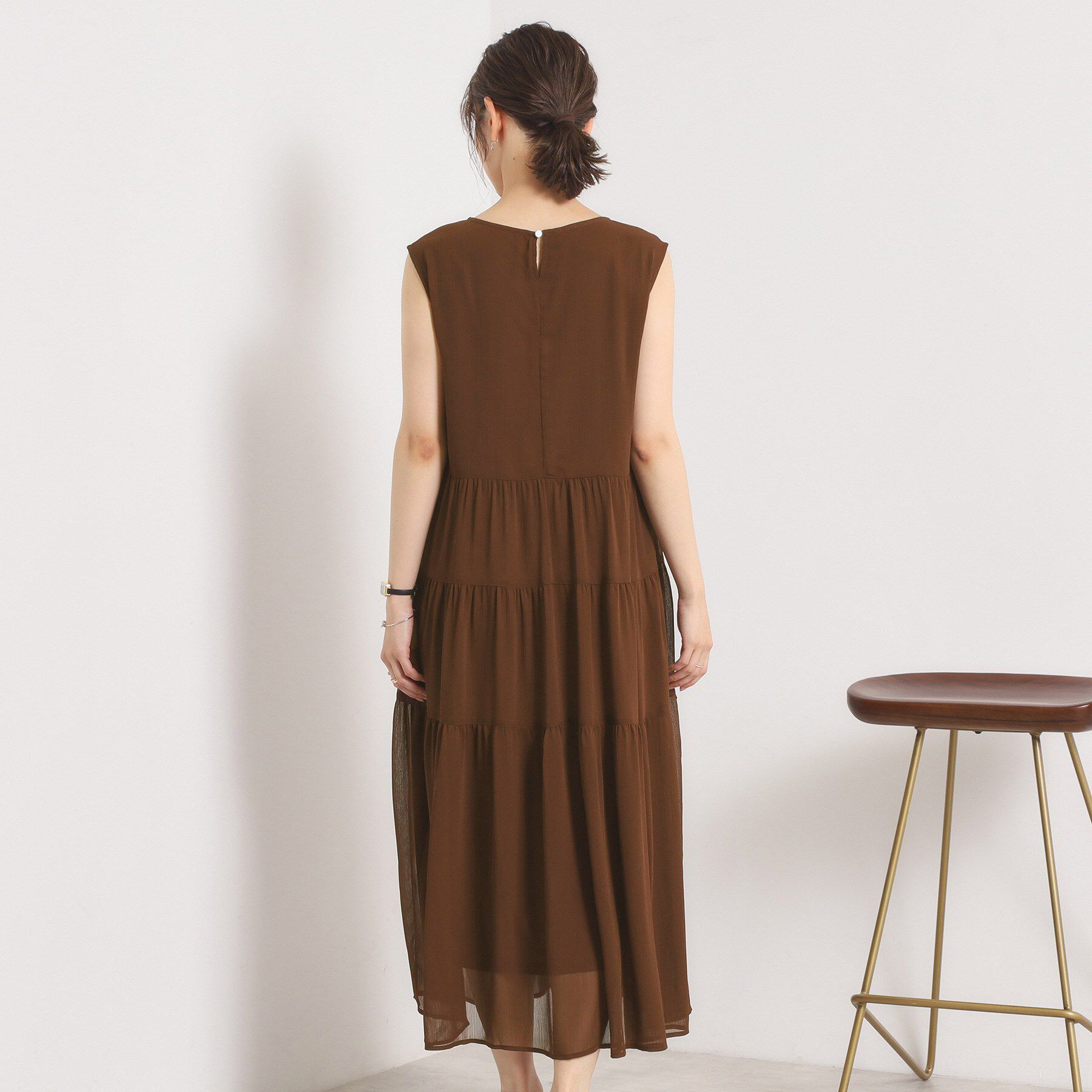 ITS&rsquo;DEMO「【手洗い可】楊柳マキシワンピース」|ワンピース|