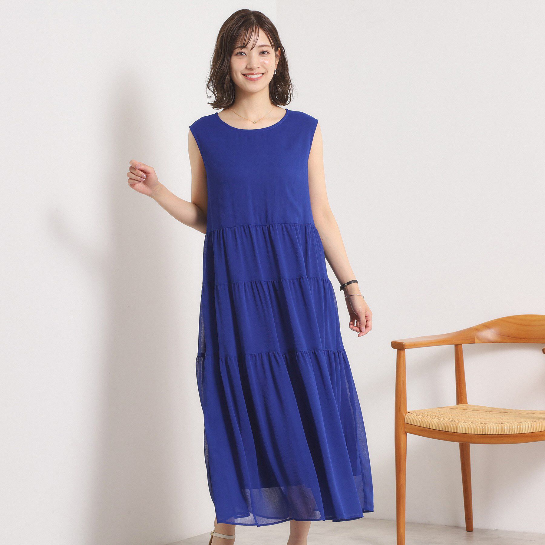 ITS&rsquo;DEMO「【手洗い可】楊柳マキシワンピース」|ワンピース|