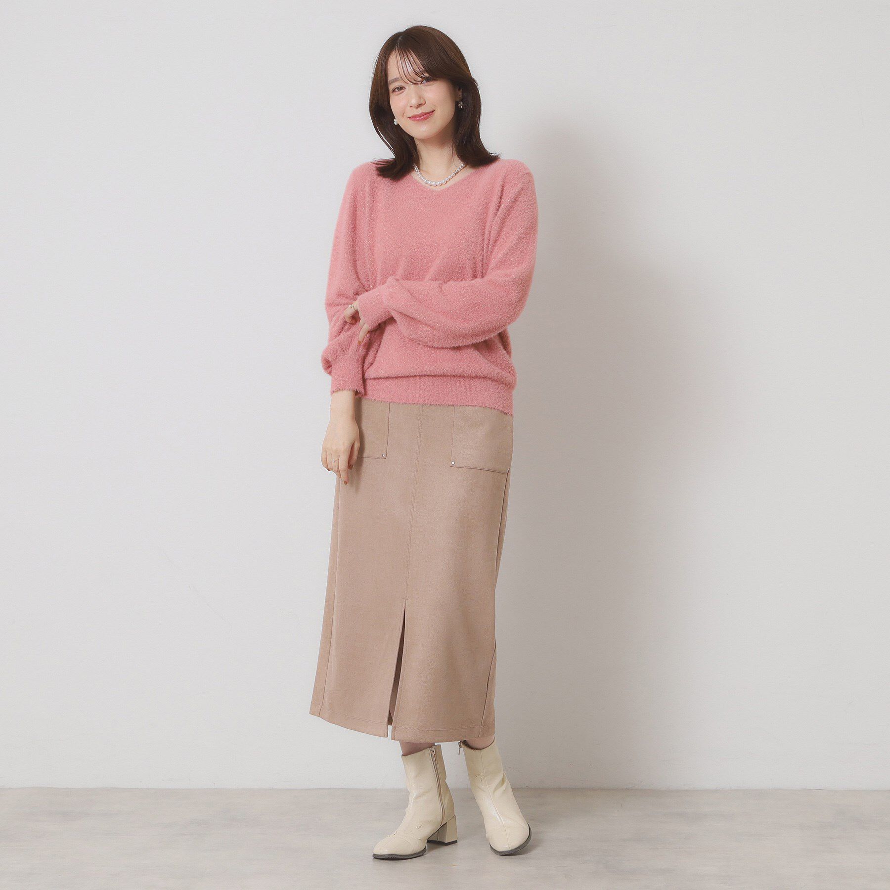 ITS&rsquo;DEMO「【手洗い可】ラメフェザーヤーンニット」|ニット・セーター|