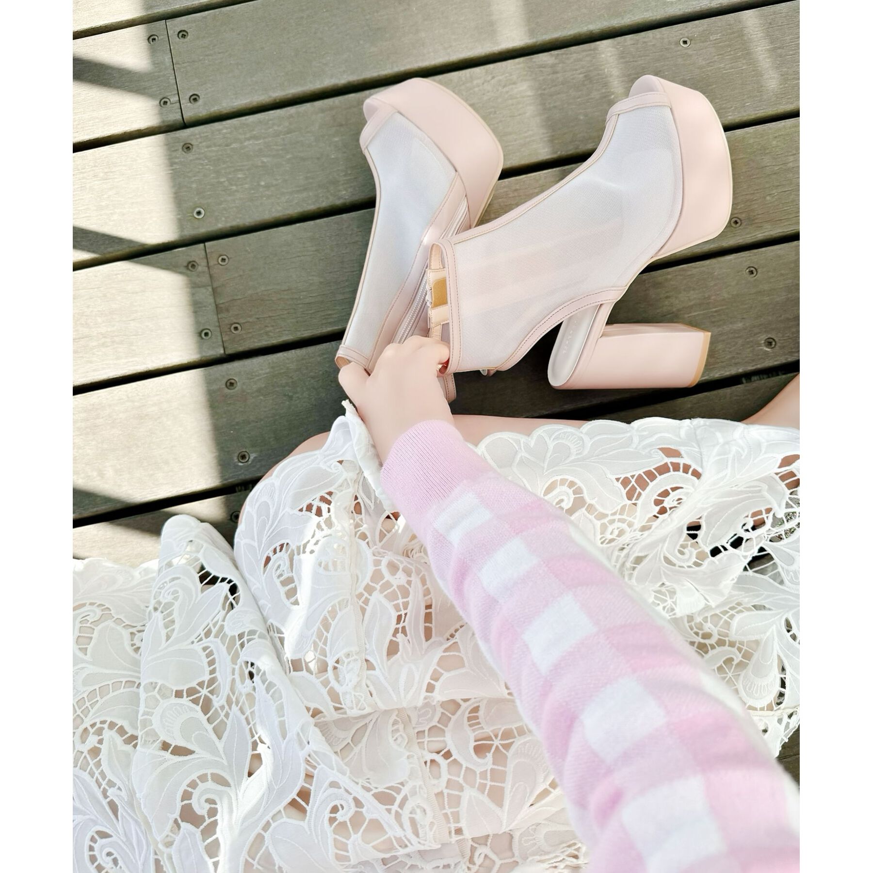 ESPERANZA「厚底ラク盛りブーツヒールサンダル」|ショートブーツ|