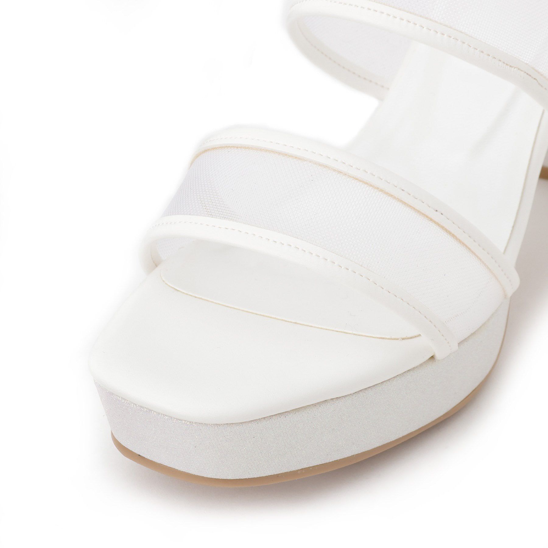 ESPERANZA「ダブルベルトラメ厚底ミュールサンダル 24SS」|サンダル|