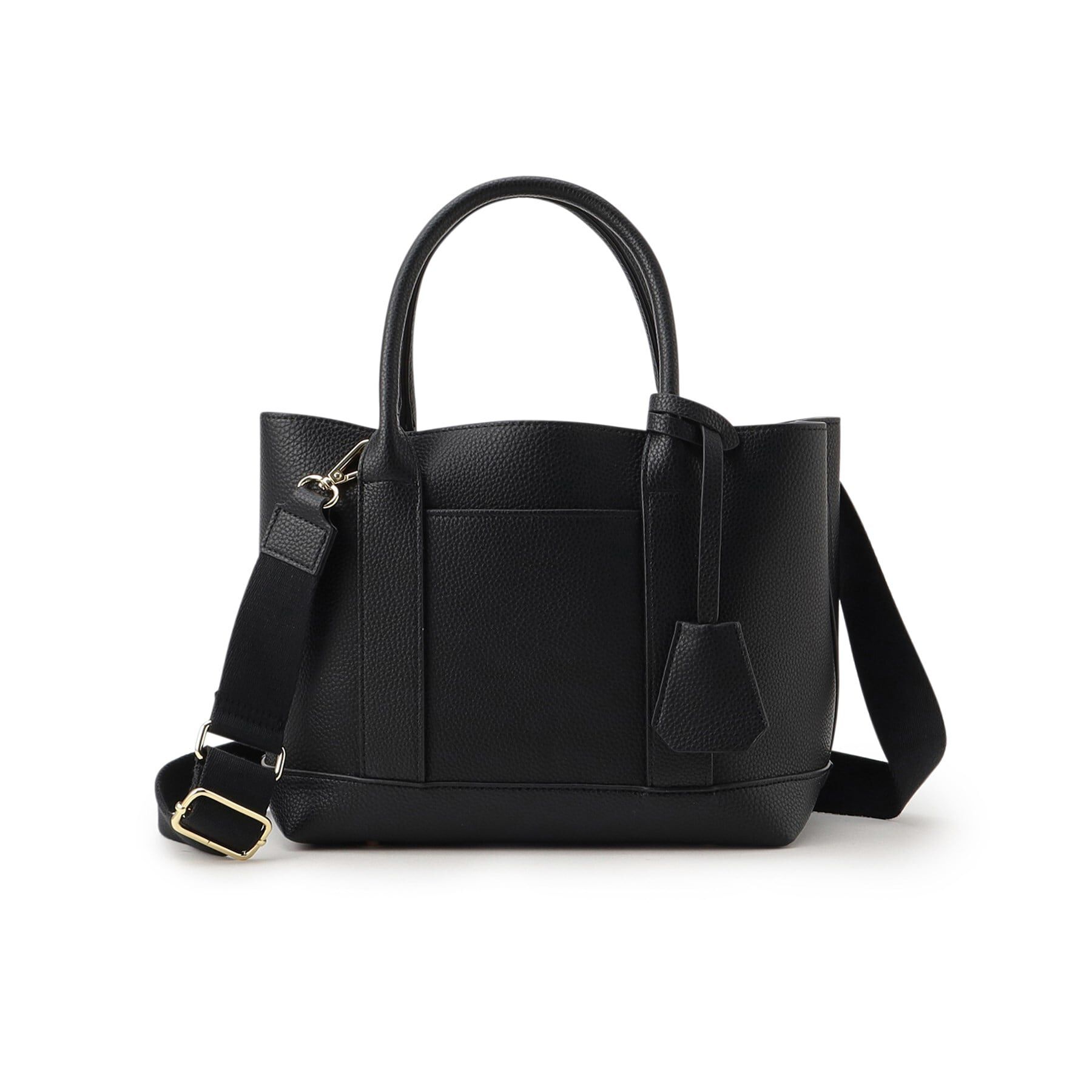 ESPERANZA「＼収納上手になれる／2WAYショルダー仕切り付合皮トート」|ショルダー・メッセンジャー|ﾌﾞﾗｯｸ(019)