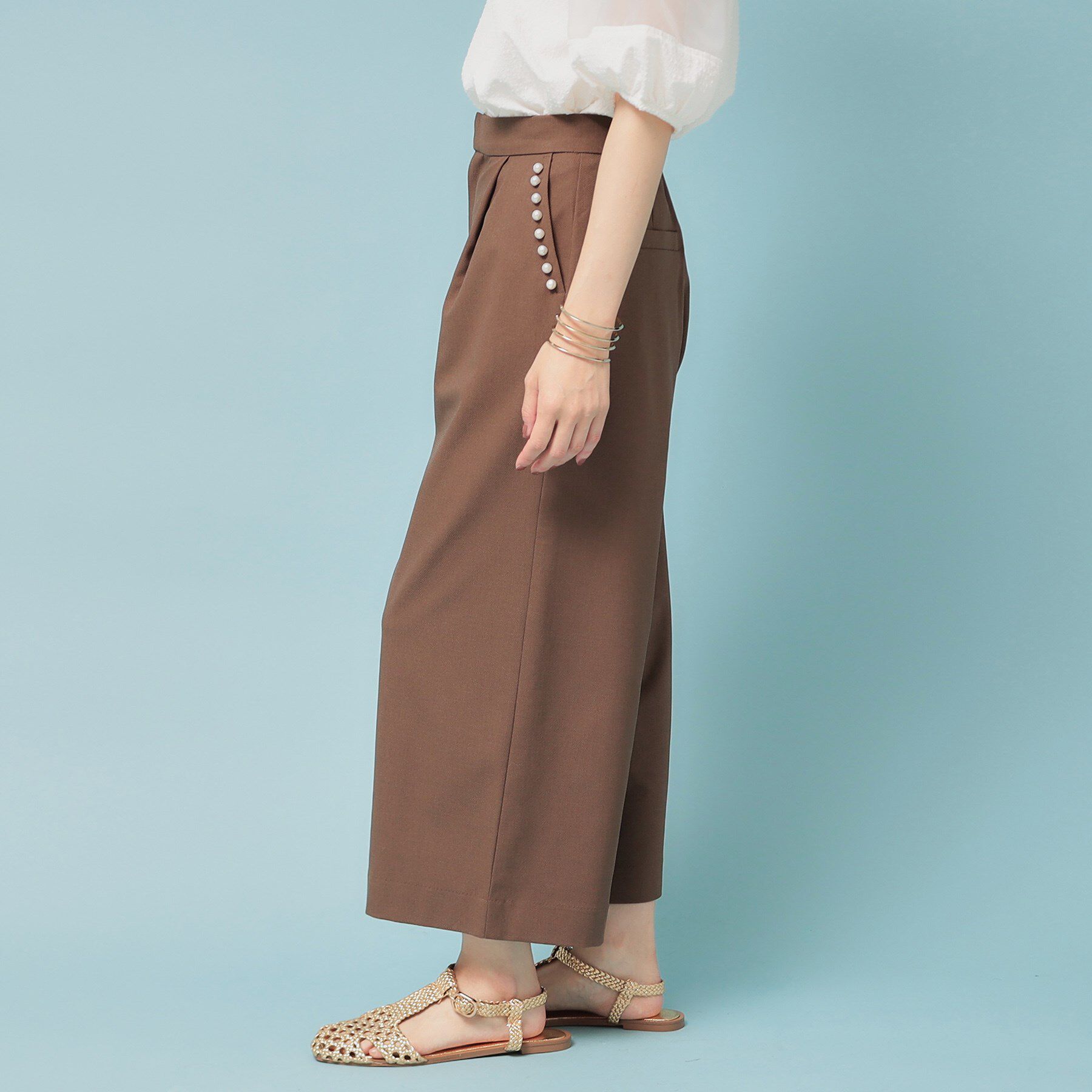 SunaUna「【ウエストゴム／S～L】ガウチョパンツ」|その他|