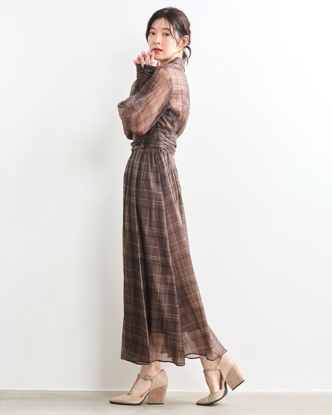 COCO DEAL「チェックシャツワンピース」|ワンピース|