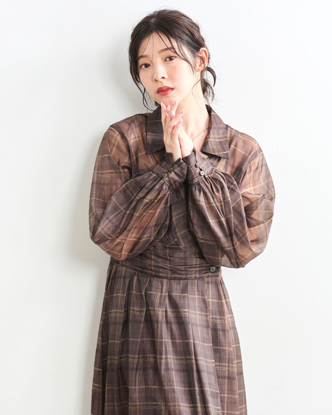 COCO DEAL「チェックシャツワンピース」|ワンピース|