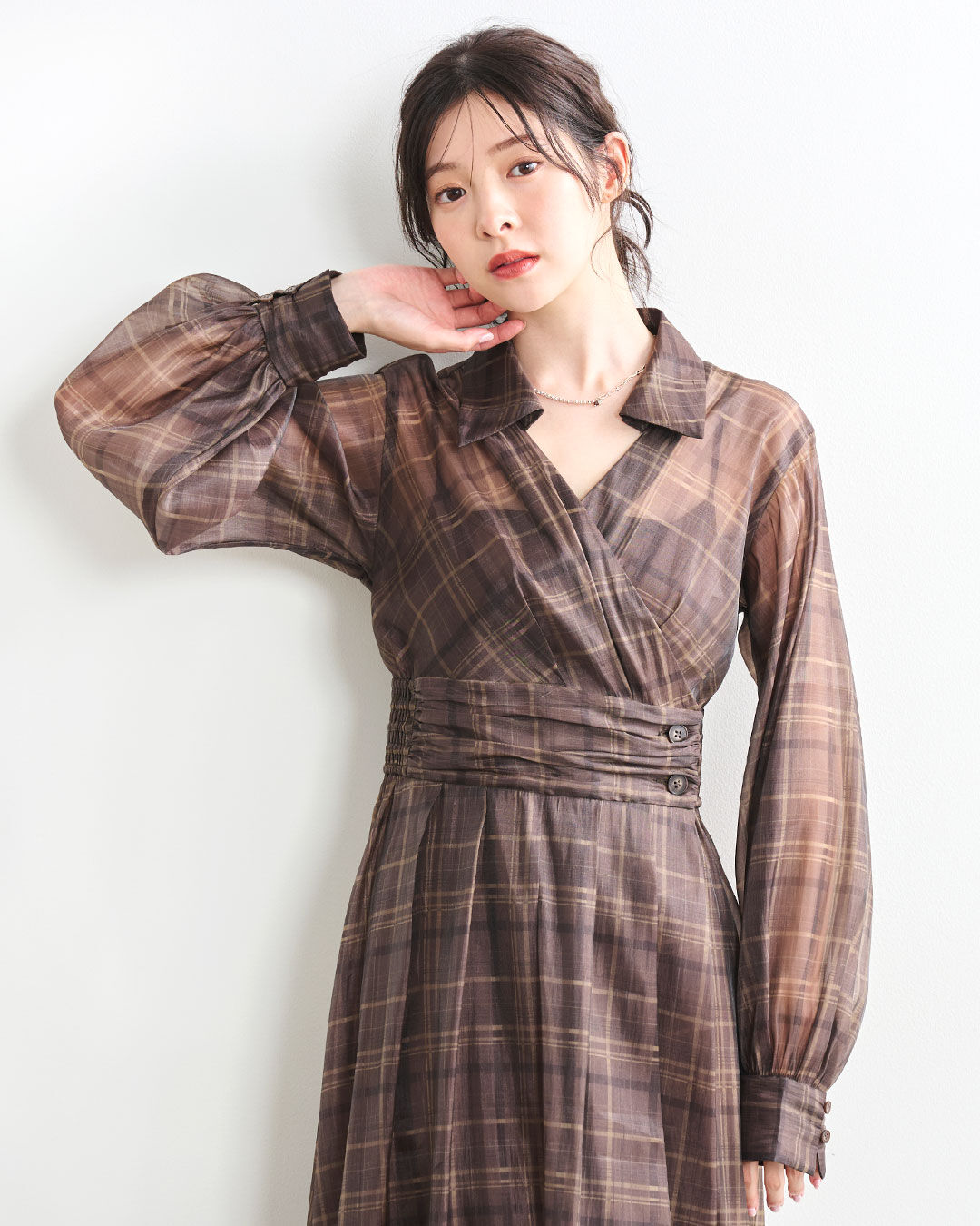 COCO DEAL「チェックシャツワンピース」|ワンピース|