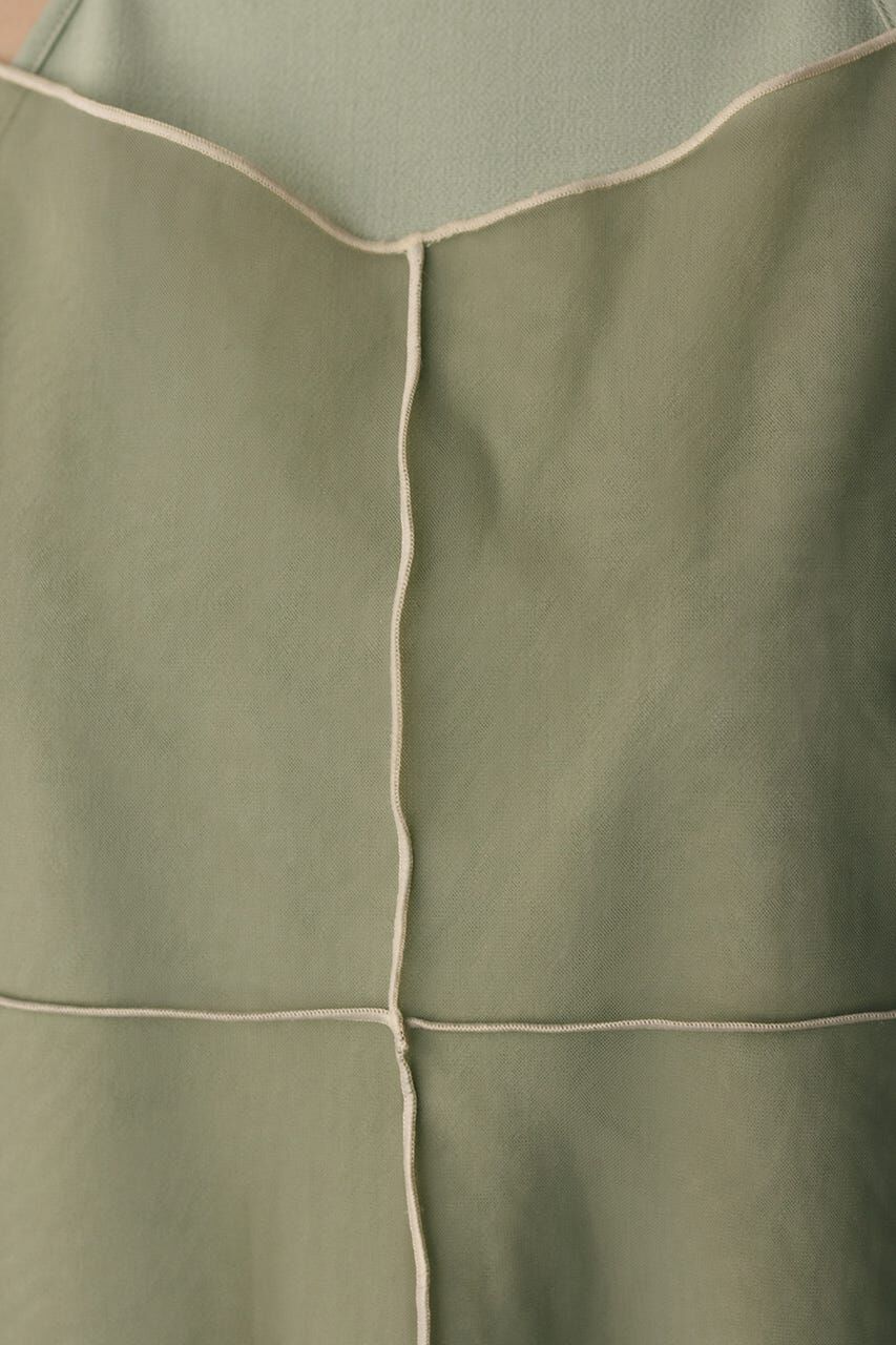 STYLEMIXER「バイカラーチュールレイヤーワンピース」|ワンピース|