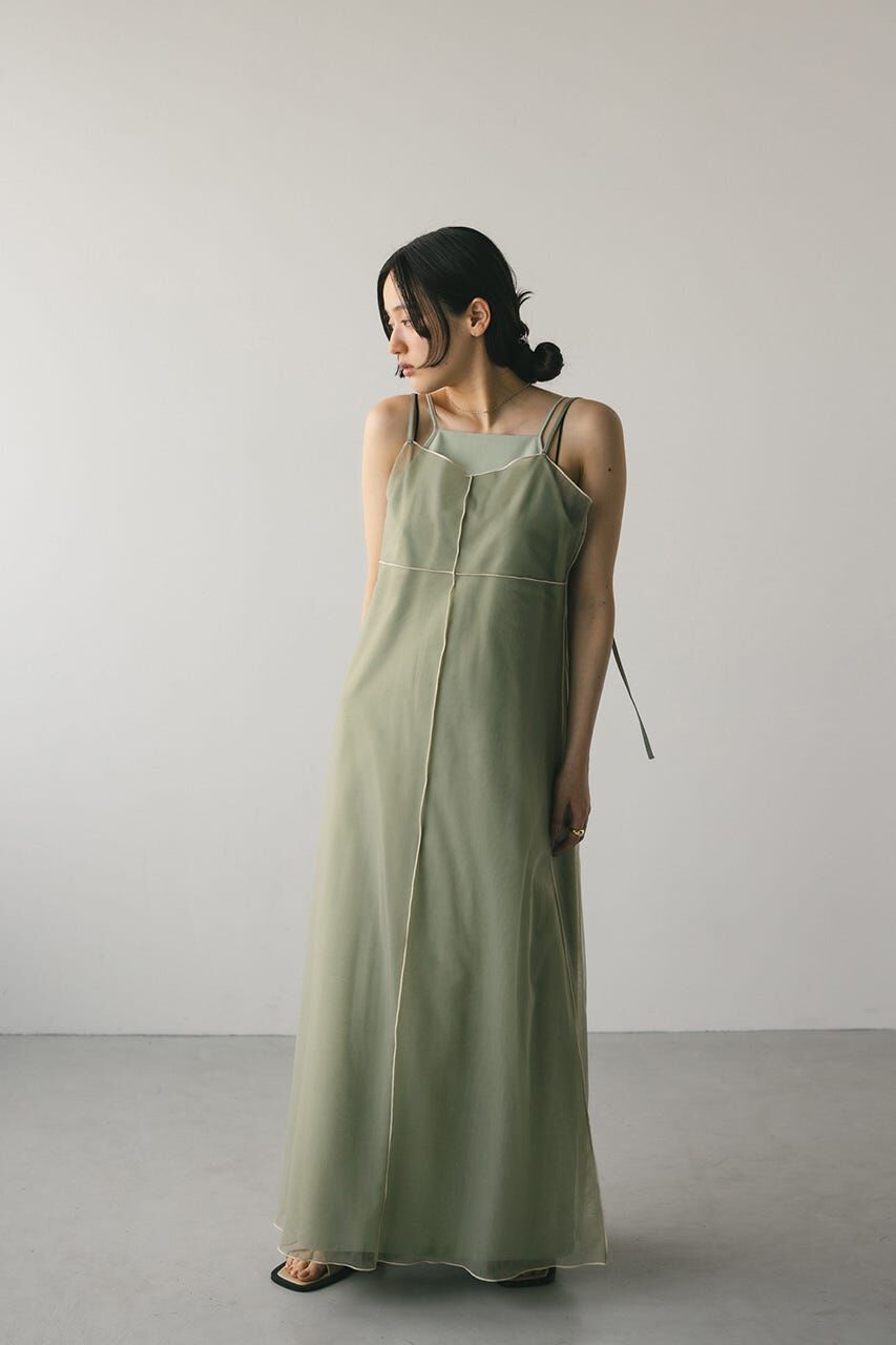 STYLEMIXER「バイカラーチュールレイヤーワンピース」|ワンピース|